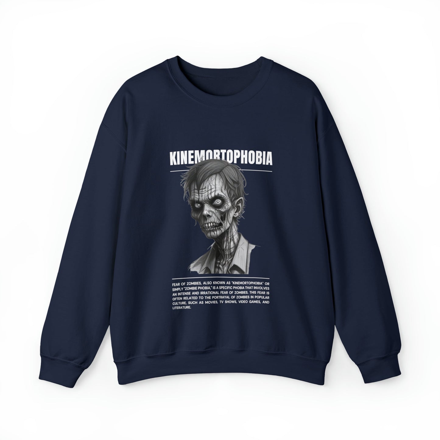 Kinemortophobia Fear of Zombies Halloween Sweatshirt - BRAZEN BUY thsirt shirt
