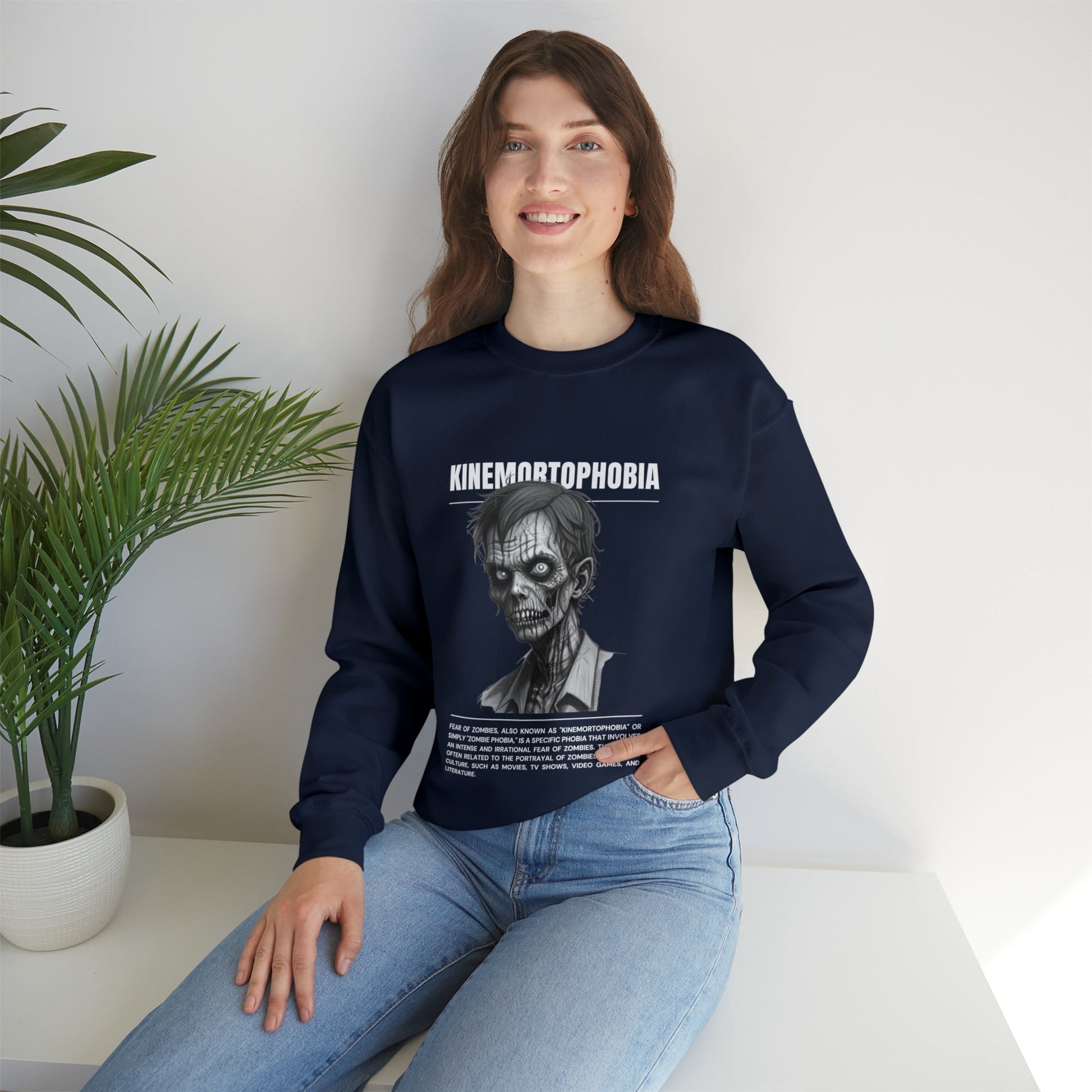 Kinemortophobia Fear of Zombies Halloween Sweatshirt - BRAZEN BUY thsirt shirt