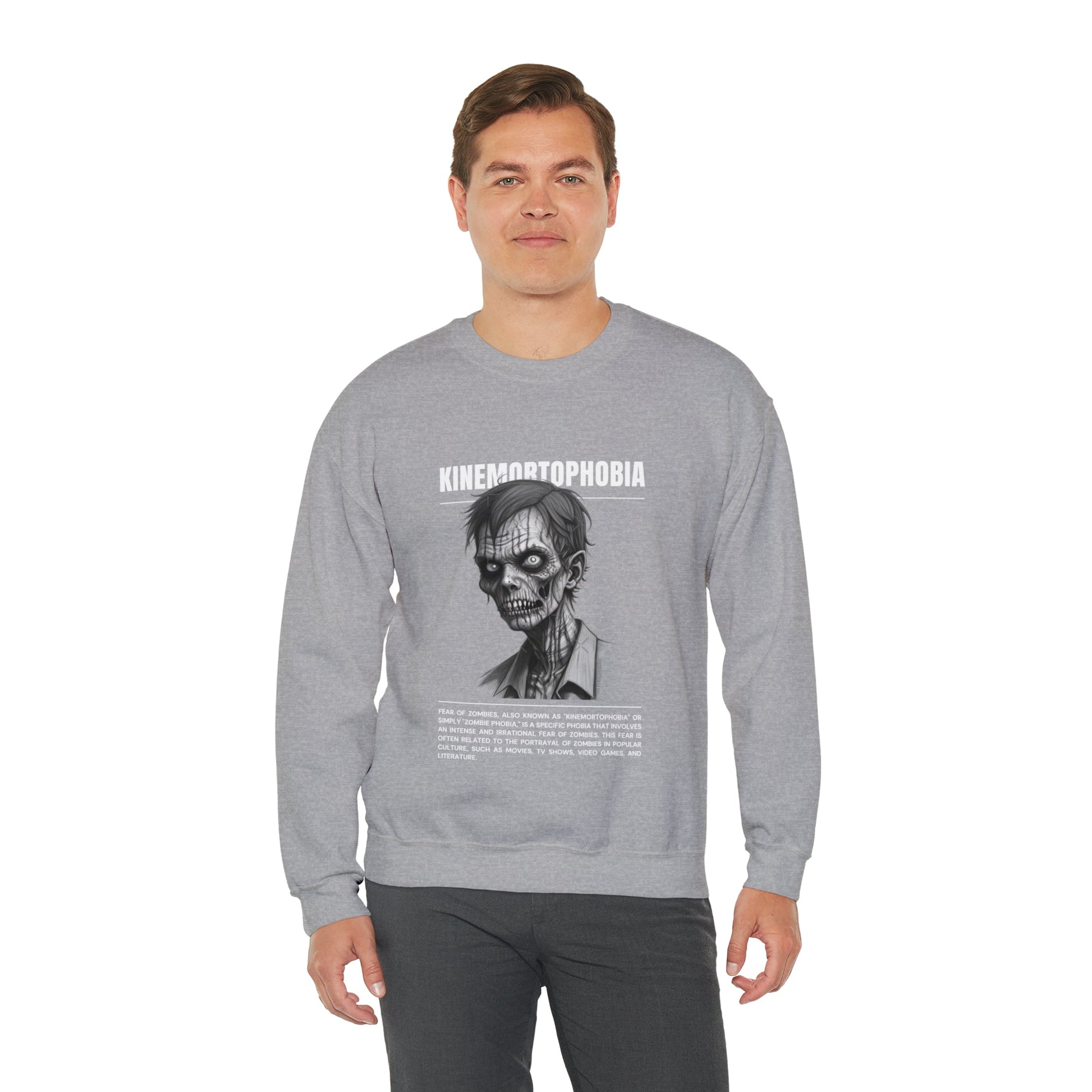 Kinemortophobia Fear of Zombies Halloween Sweatshirt - BRAZEN BUY thsirt shirt