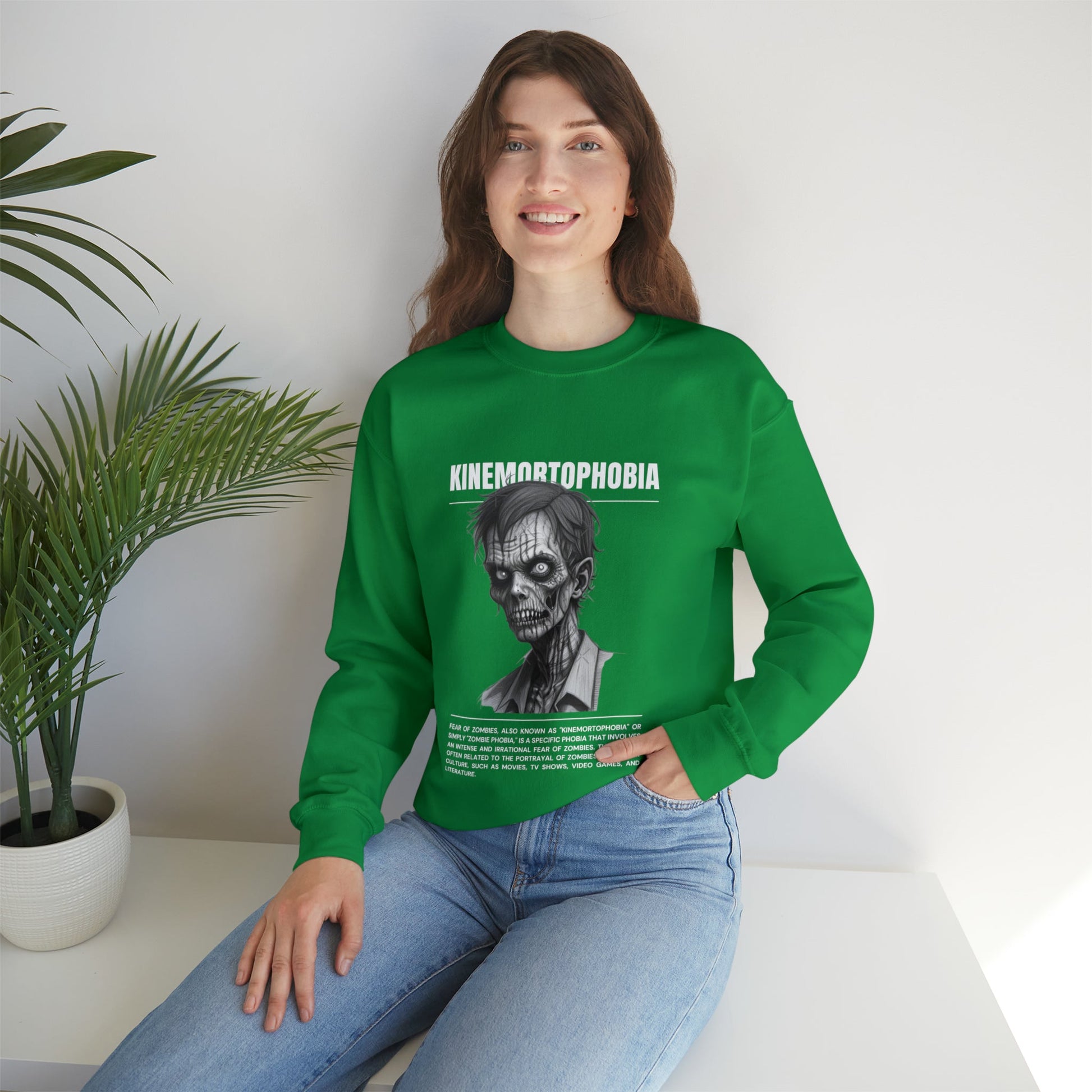 Kinemortophobia Fear of Zombies Halloween Sweatshirt - BRAZEN BUY thsirt shirt