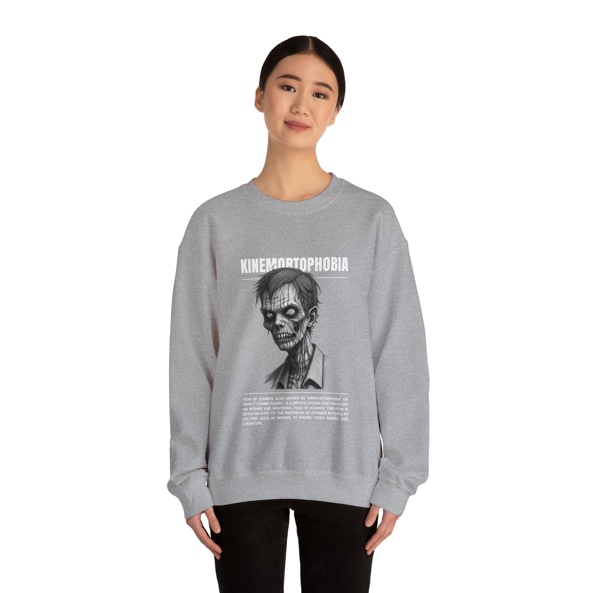 Kinemortophobia Fear of Zombies Halloween Sweatshirt - BRAZEN BUY thsirt shirt