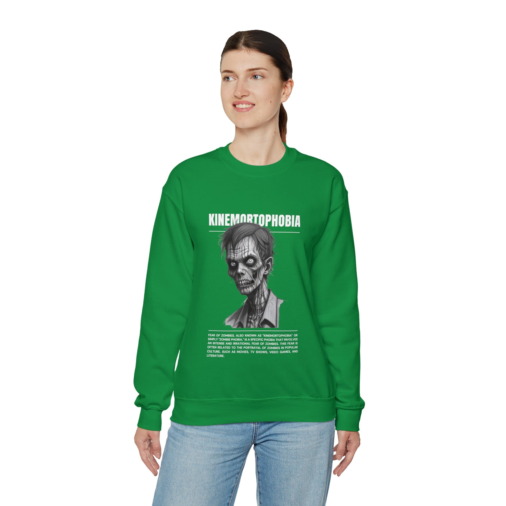 Kinemortophobia Fear of Zombies Halloween Sweatshirt - BRAZEN BUY thsirt shirt