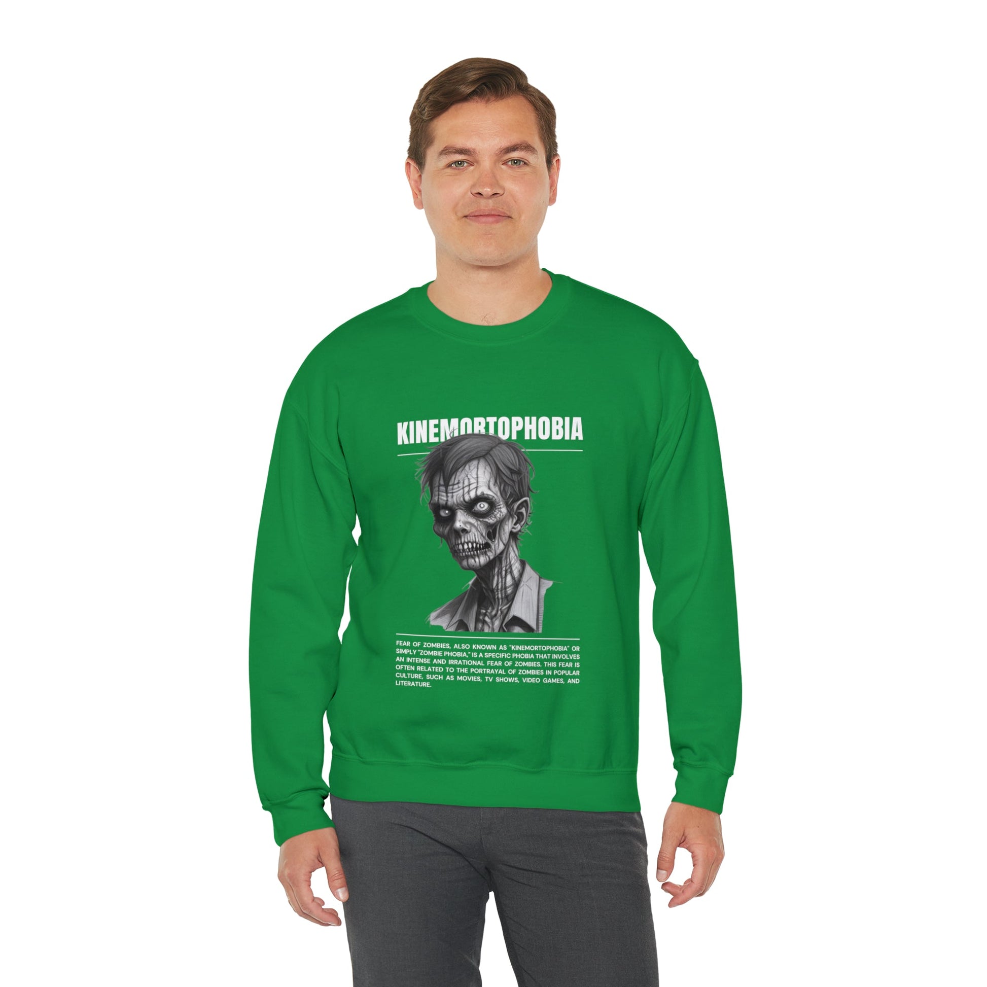 Kinemortophobia Fear of Zombies Halloween Sweatshirt - BRAZEN BUY thsirt shirt