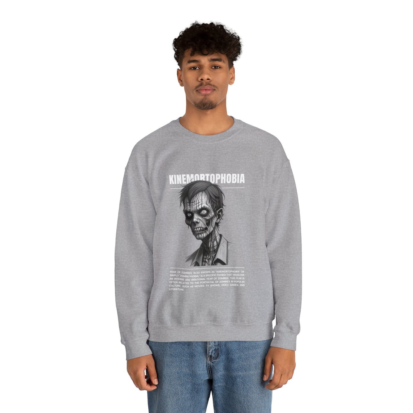 Kinemortophobia Fear of Zombies Halloween Sweatshirt - BRAZEN BUY thsirt shirt