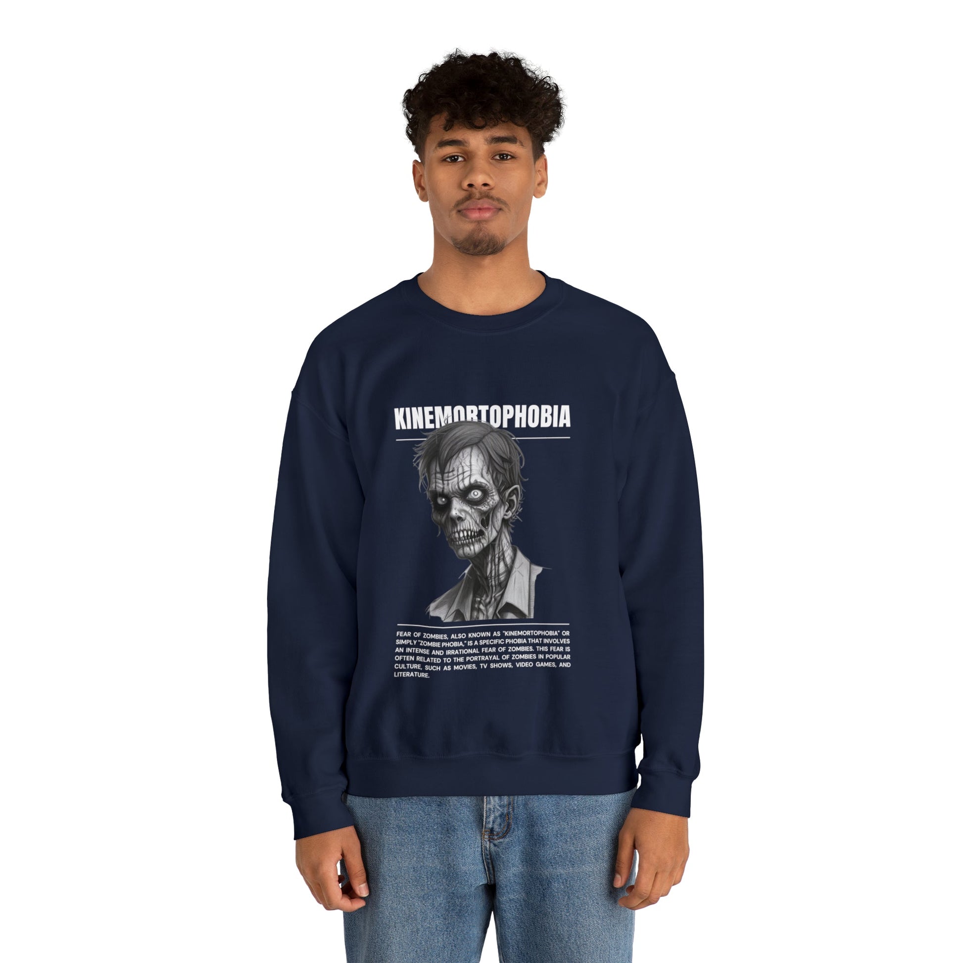 Kinemortophobia Fear of Zombies Halloween Sweatshirt - BRAZEN BUY thsirt shirt