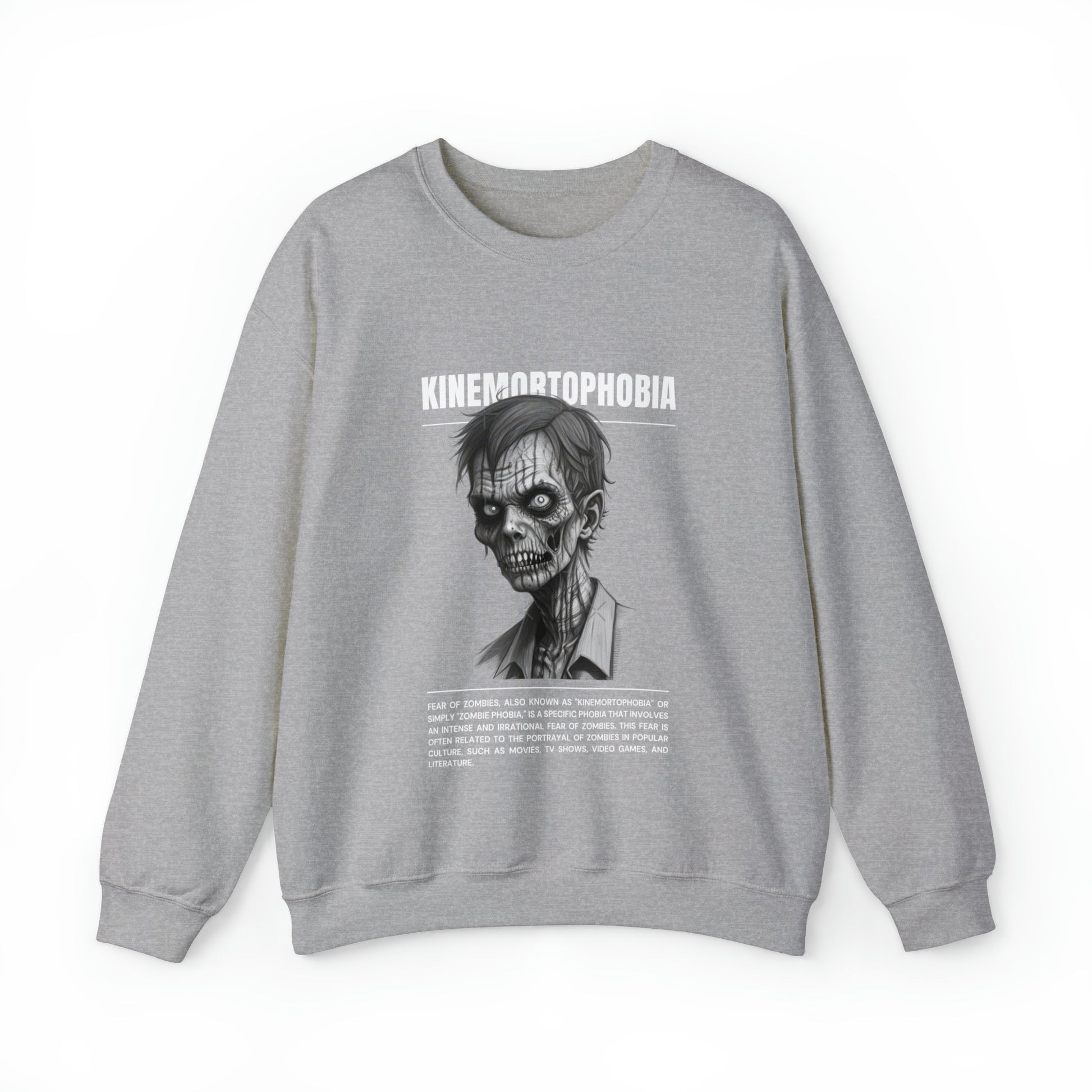 Kinemortophobia Fear of Zombies Halloween Sweatshirt - BRAZEN BUY thsirt shirt