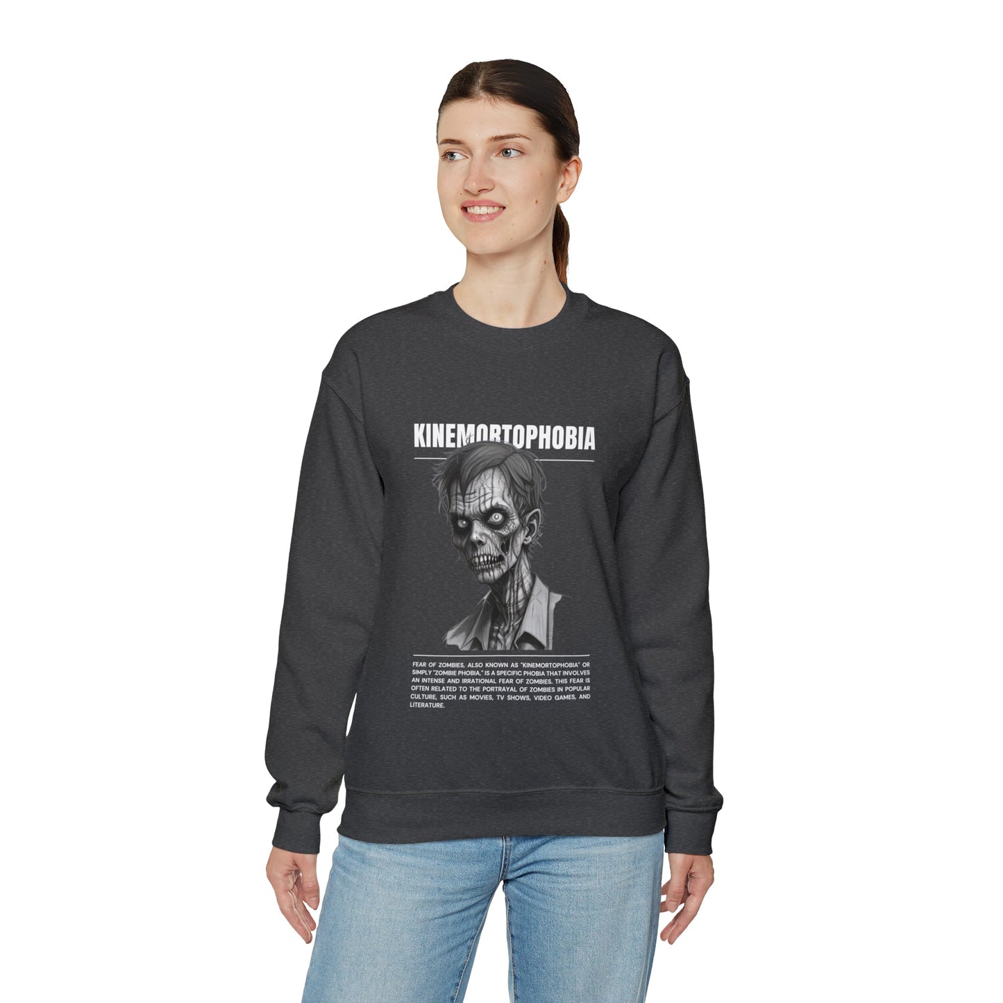 Kinemortophobia Fear of Zombies Halloween Sweatshirt - BRAZEN BUY thsirt shirt