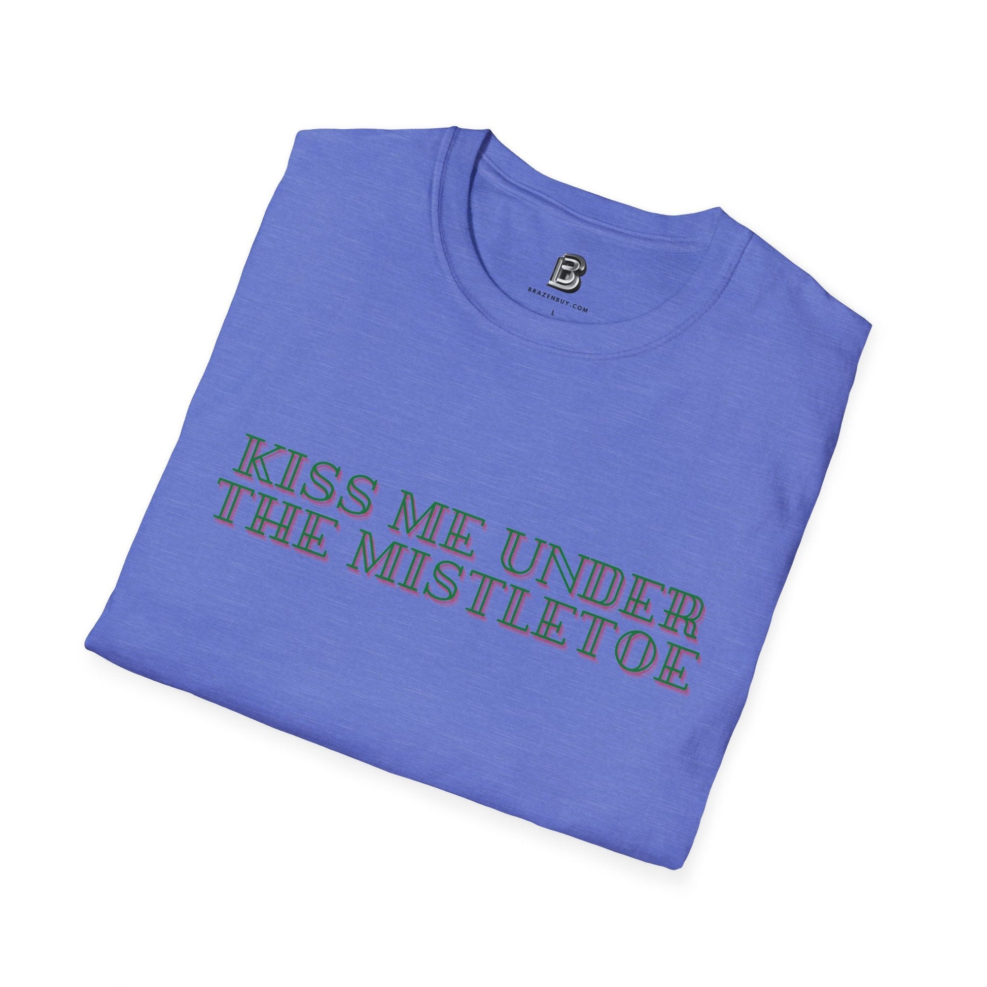 Kiss Me Under The Mistletoe Christmas Unisex Shirt - BRAZEN BUY thsirt shirt