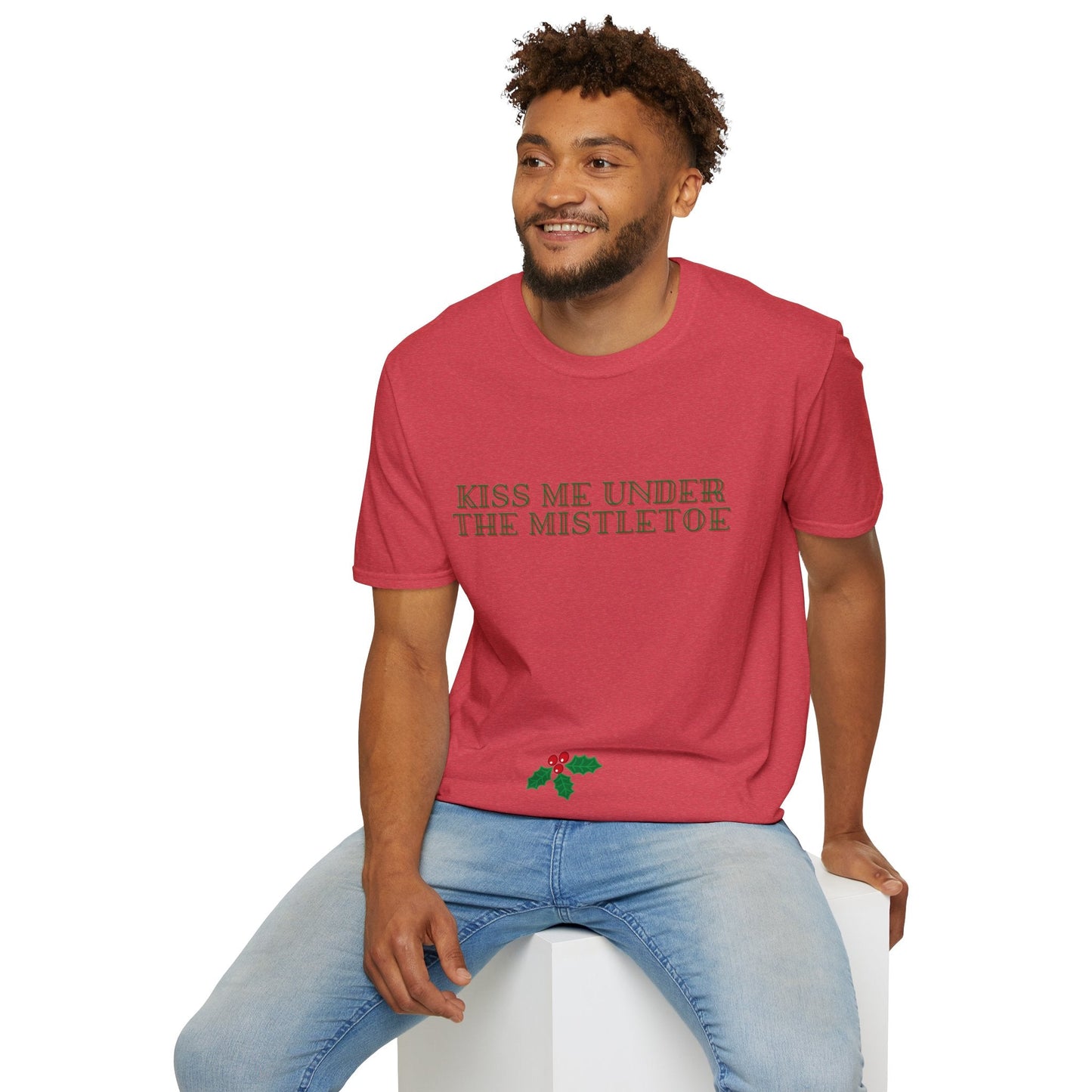 Kiss Me Under The Mistletoe Christmas Unisex Shirt - BRAZEN BUY thsirt shirt