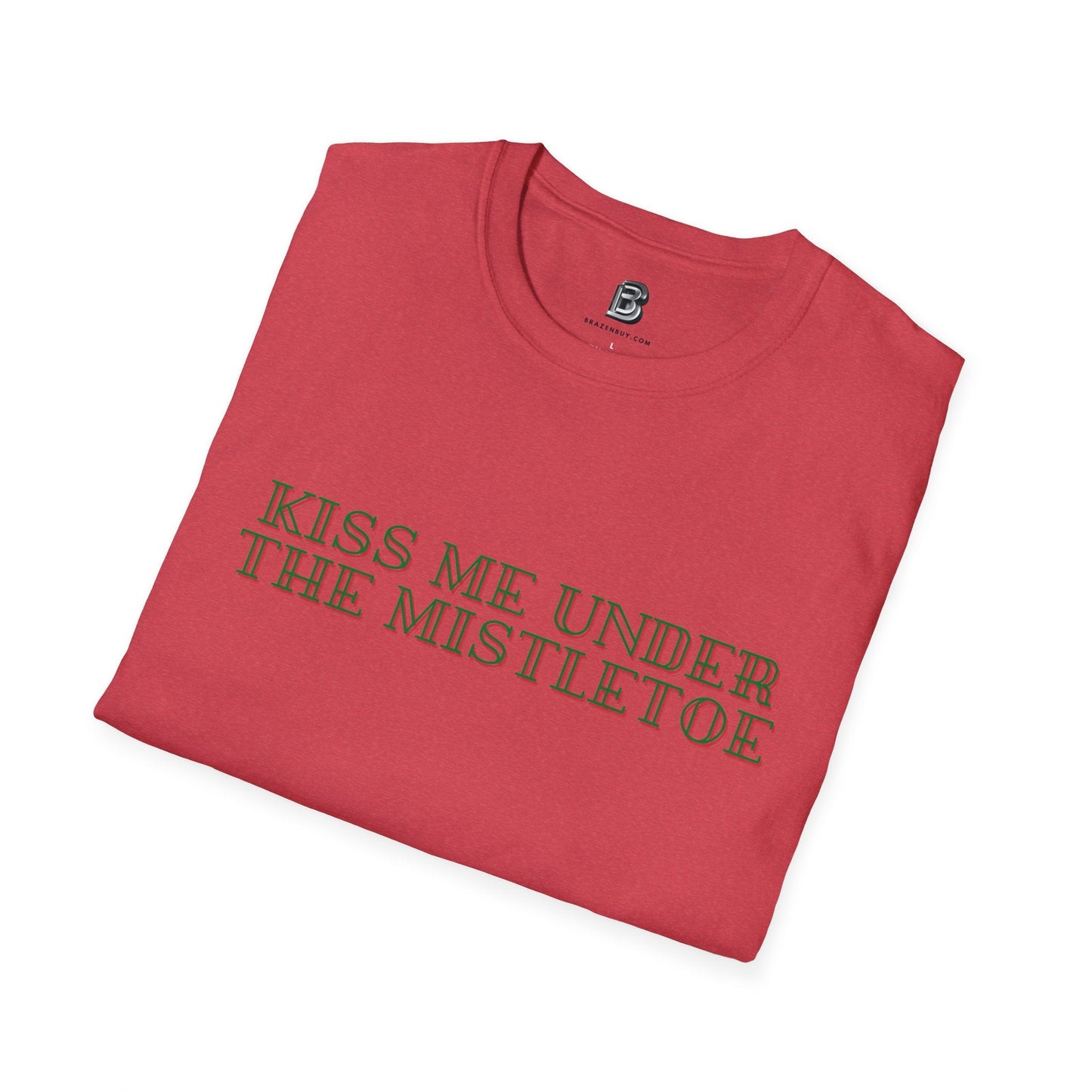 Kiss Me Under The Mistletoe Christmas Unisex Shirt - BRAZEN BUY thsirt shirt