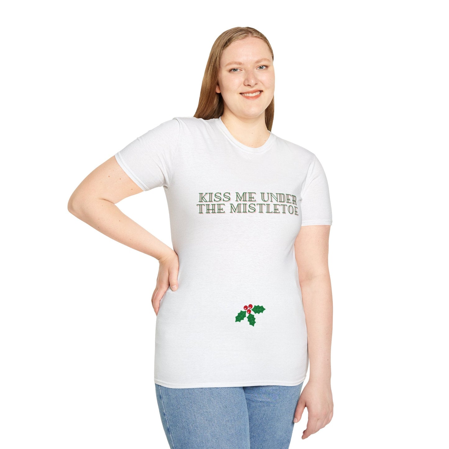 Kiss Me Under The Mistletoe Christmas Unisex Shirt - BRAZEN BUY thsirt shirt