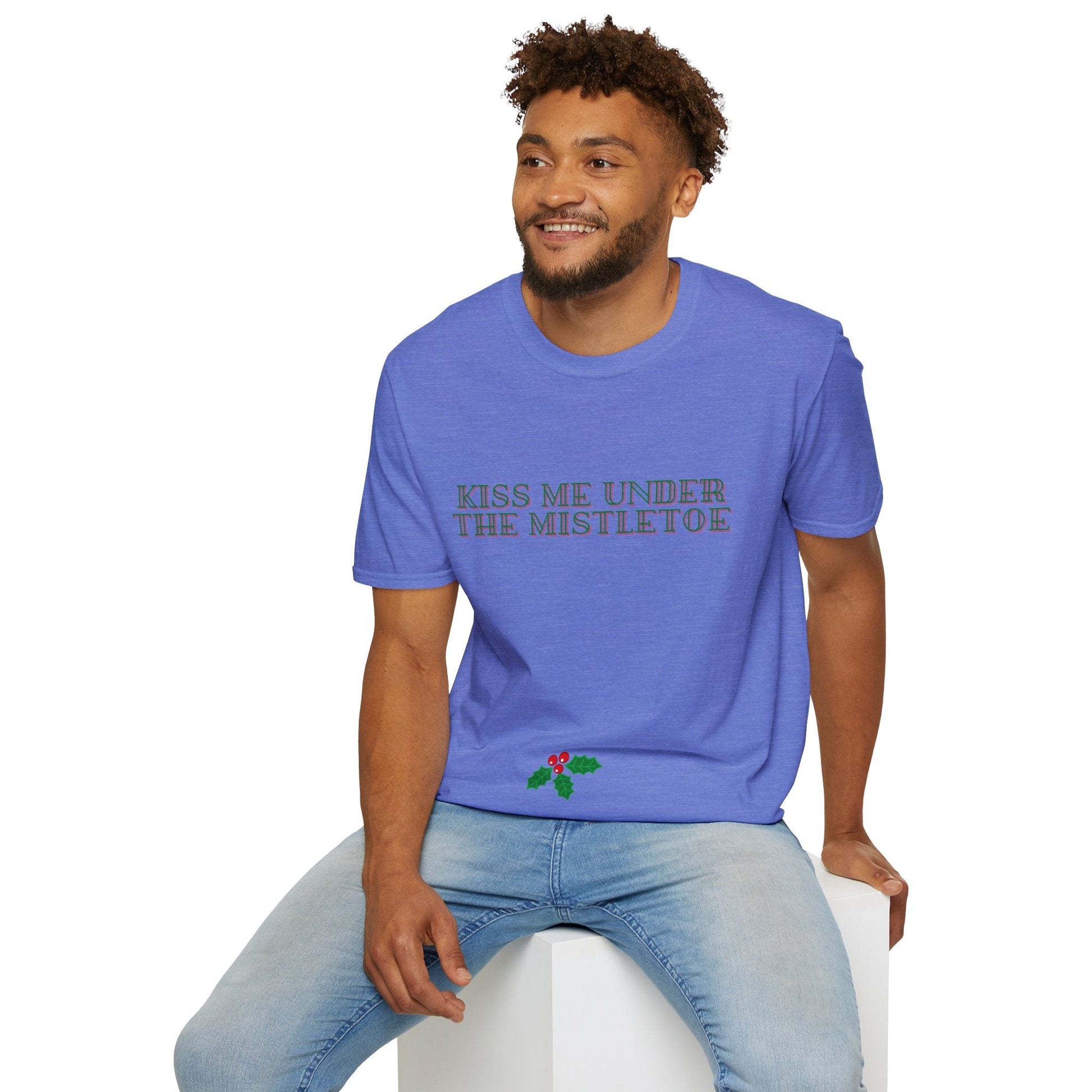 Kiss Me Under The Mistletoe Christmas Unisex Shirt - BRAZEN BUY thsirt shirt