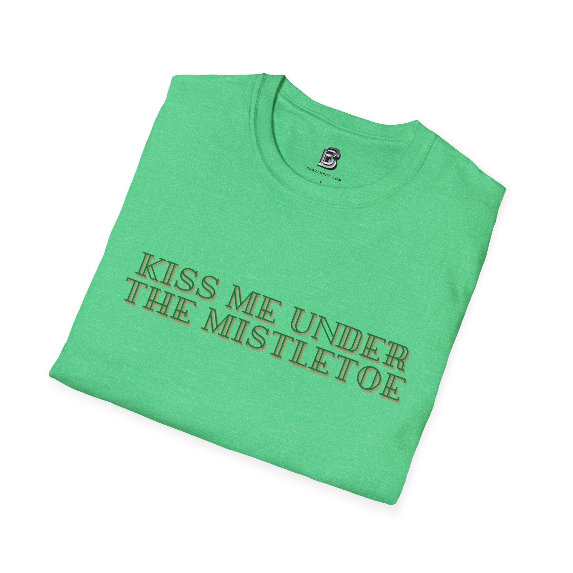 Kiss Me Under The Mistletoe Christmas Unisex Shirt - BRAZEN BUY thsirt shirt