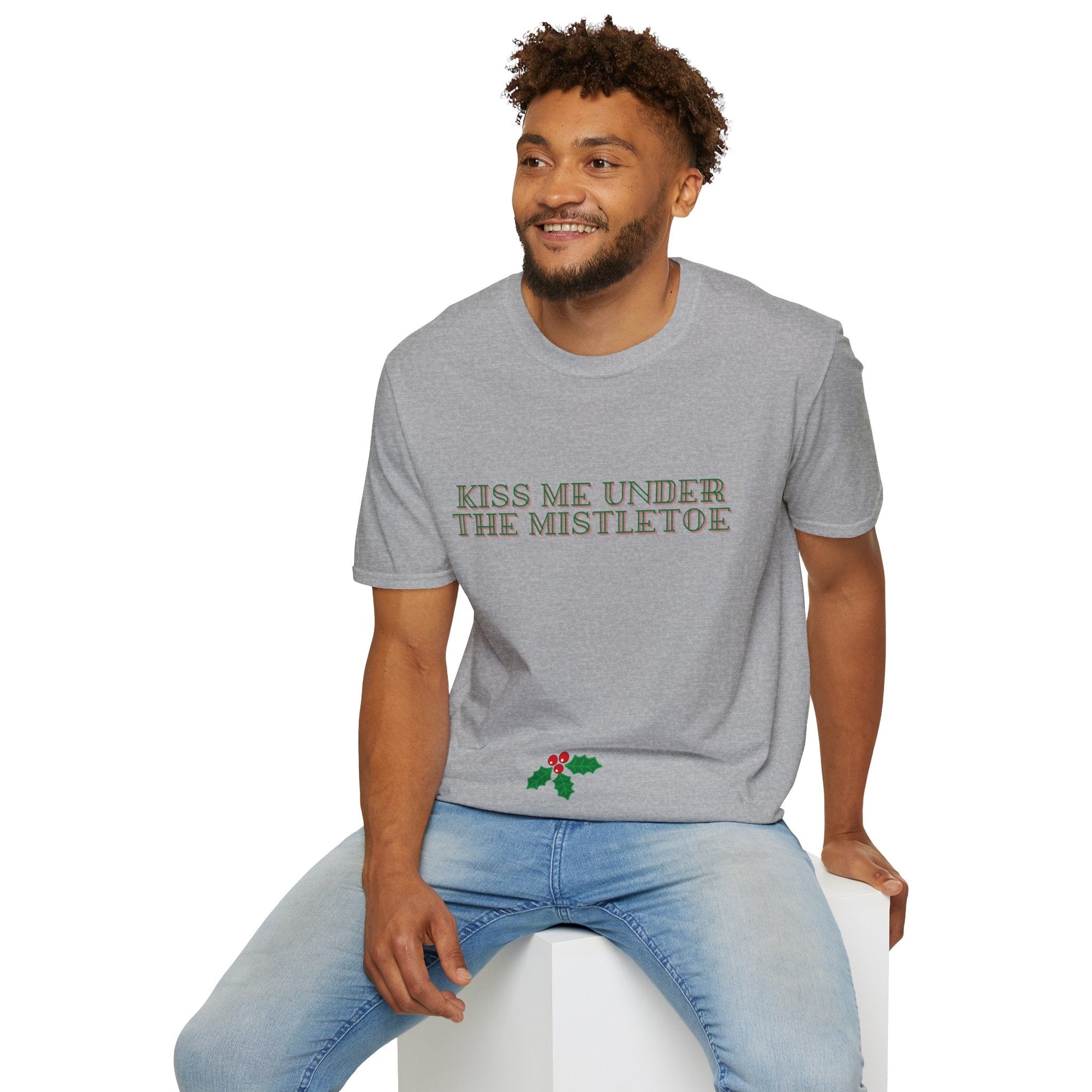 Kiss Me Under The Mistletoe Christmas Unisex Shirt - BRAZEN BUY thsirt shirt