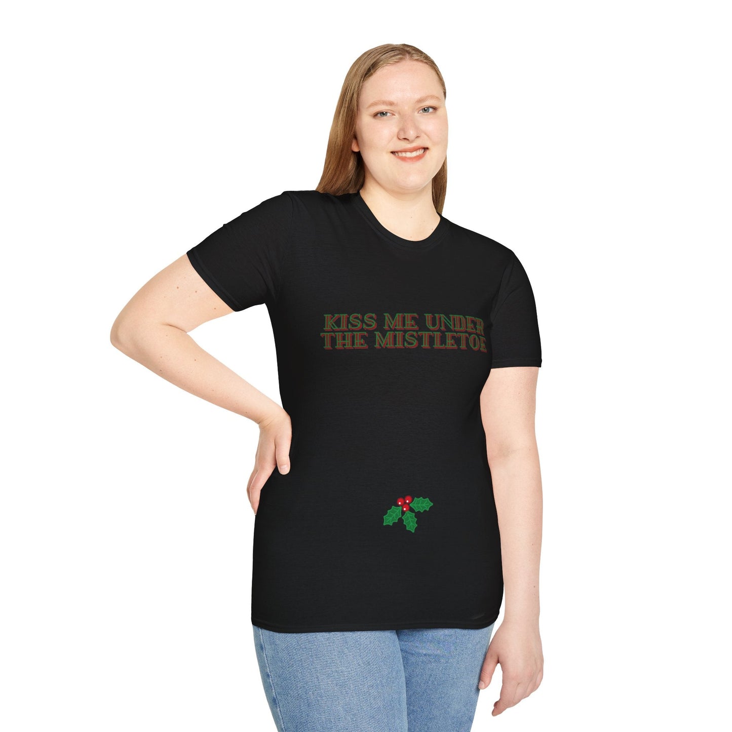 Kiss Me Under The Mistletoe Christmas Unisex Shirt - BRAZEN BUY thsirt shirt