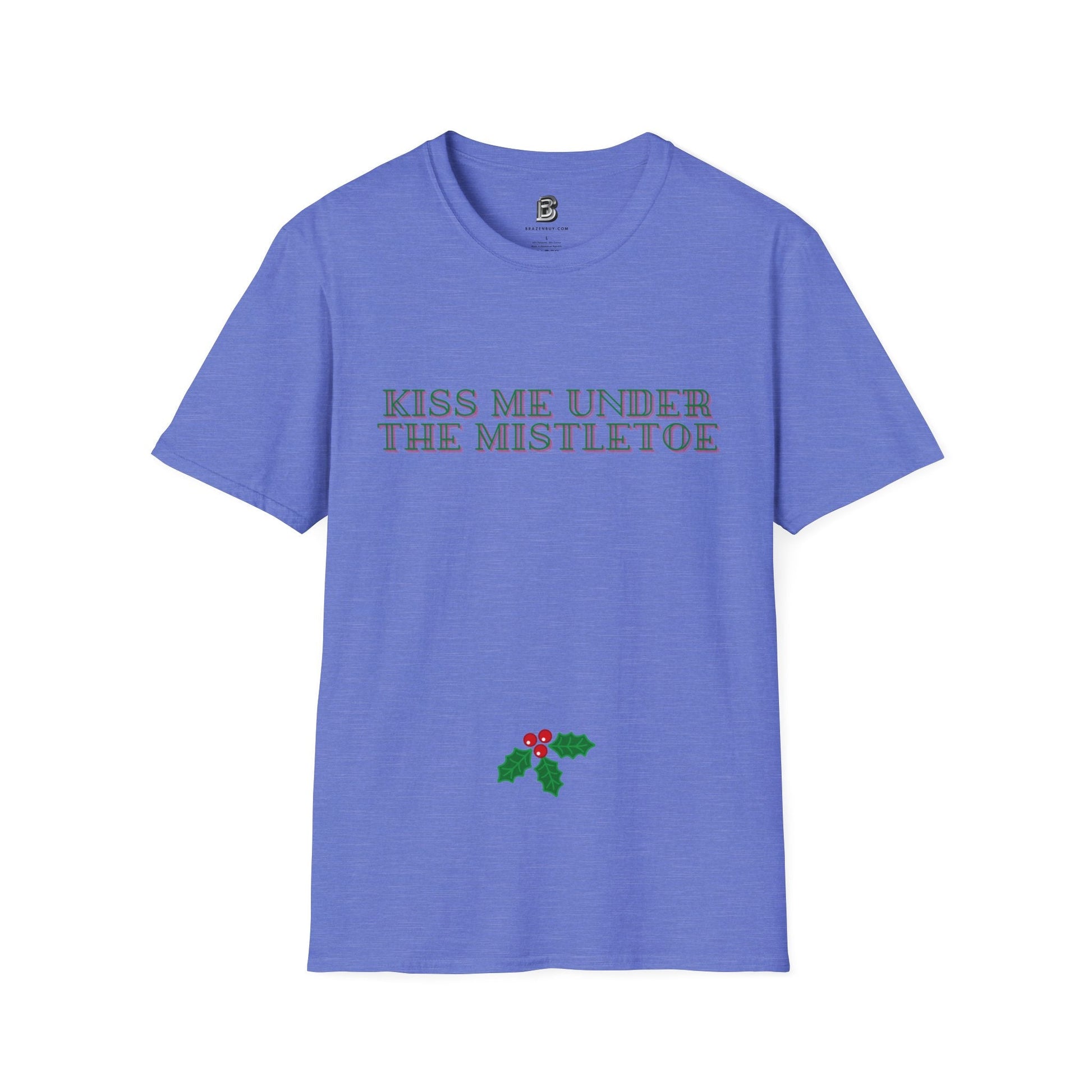 Kiss Me Under The Mistletoe Christmas Unisex Shirt - BRAZEN BUY thsirt shirt