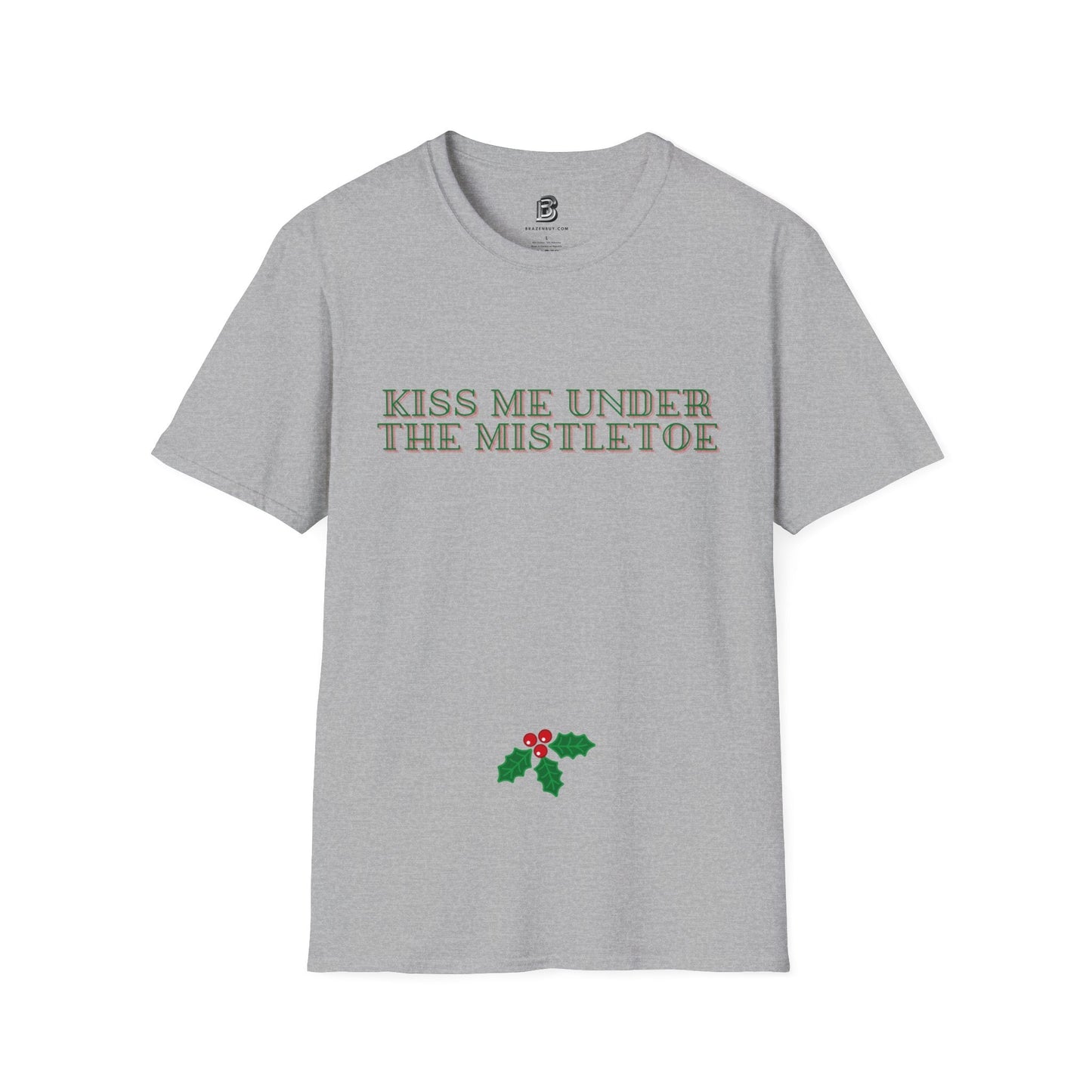 Kiss Me Under The Mistletoe Christmas Unisex Shirt - BRAZEN BUY thsirt shirt