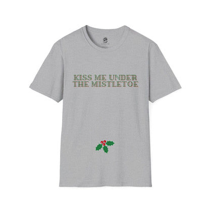 Kiss Me Under The Mistletoe Christmas Unisex Shirt - BRAZEN BUY thsirt shirt