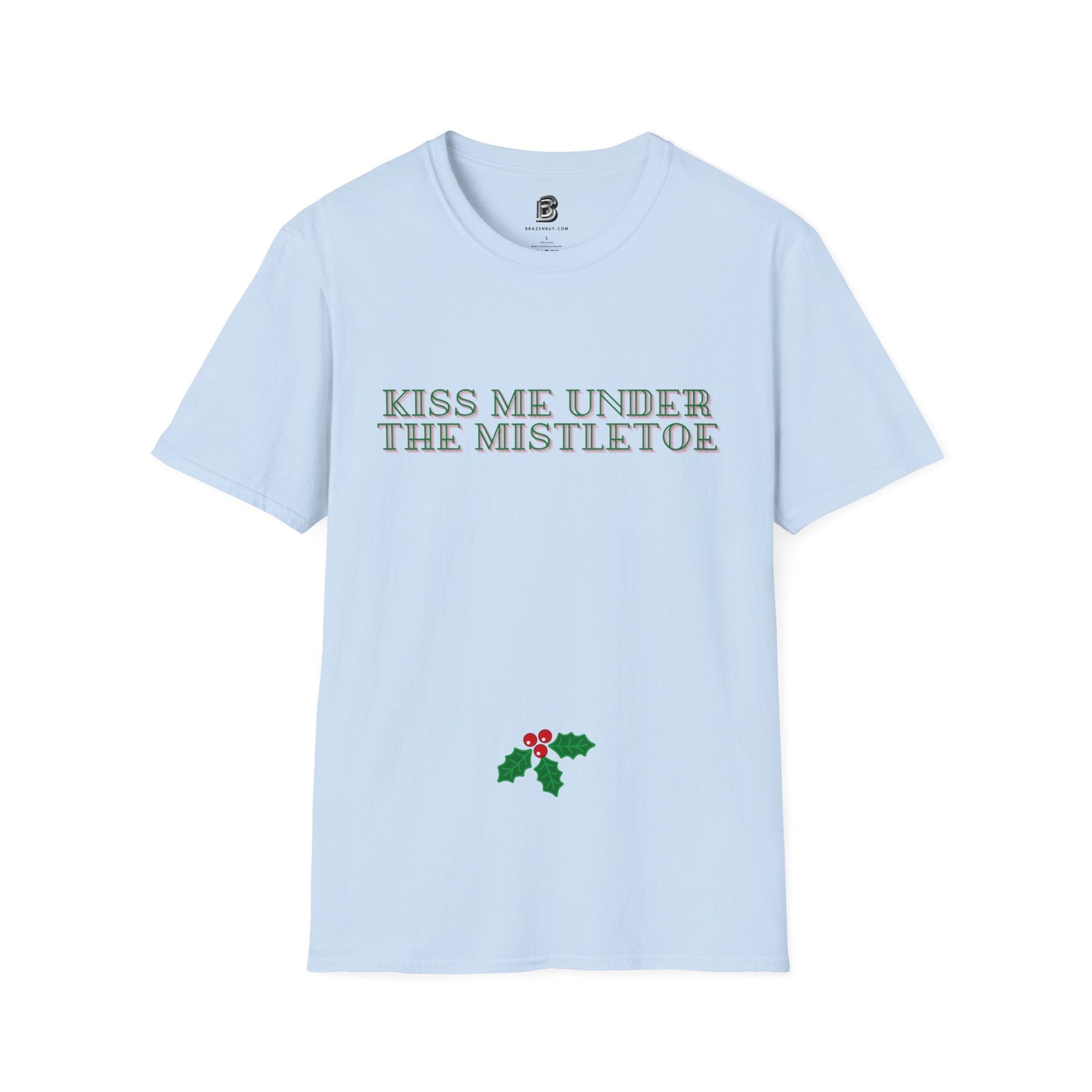 Kiss Me Under The Mistletoe Christmas Unisex Shirt - BRAZEN BUY thsirt shirt