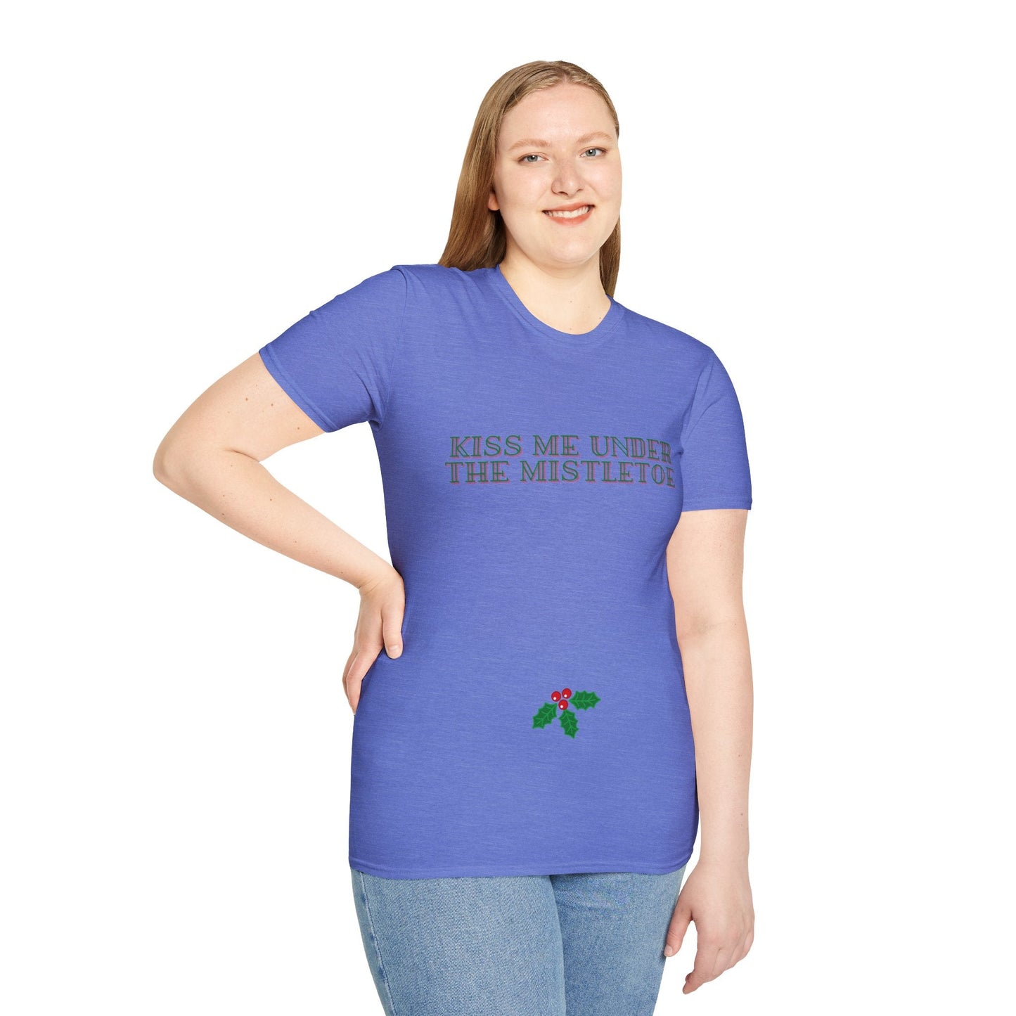 Kiss Me Under The Mistletoe Christmas Unisex Shirt - BRAZEN BUY thsirt shirt