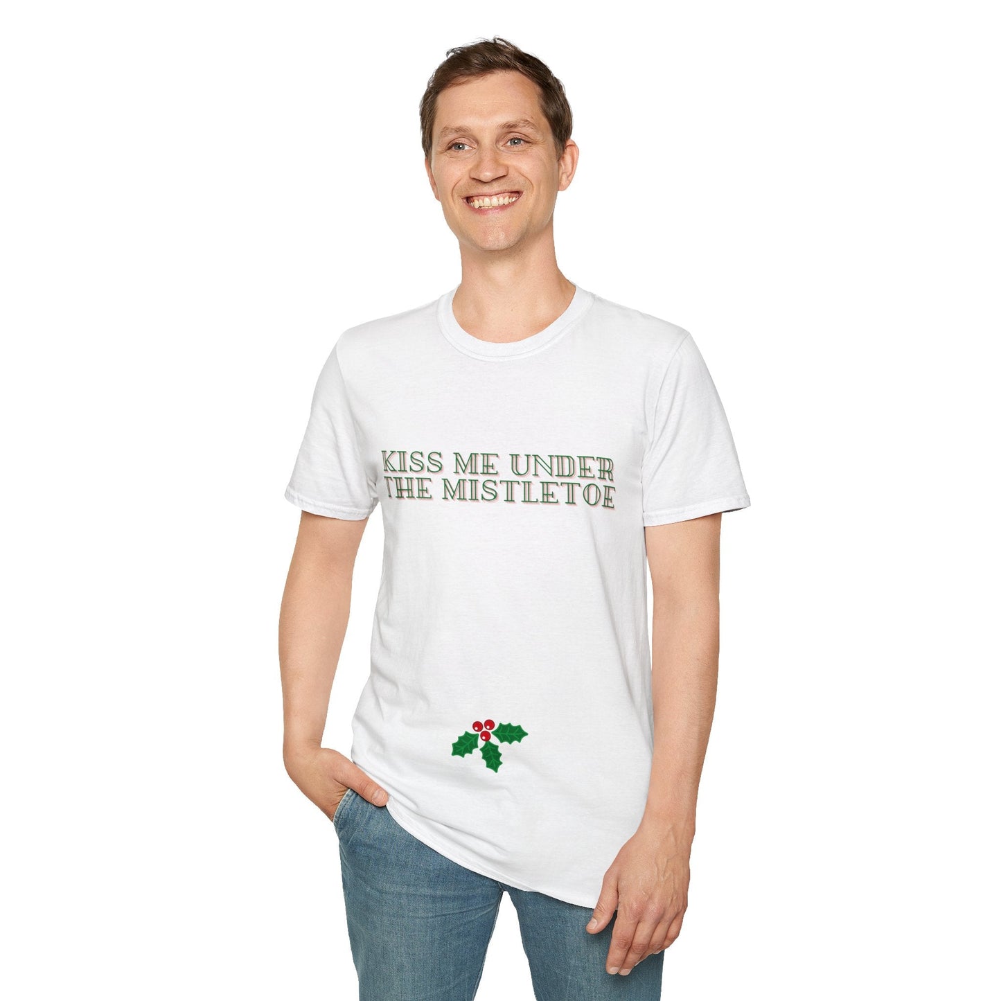 Kiss Me Under The Mistletoe Christmas Unisex Shirt - BRAZEN BUY thsirt shirt