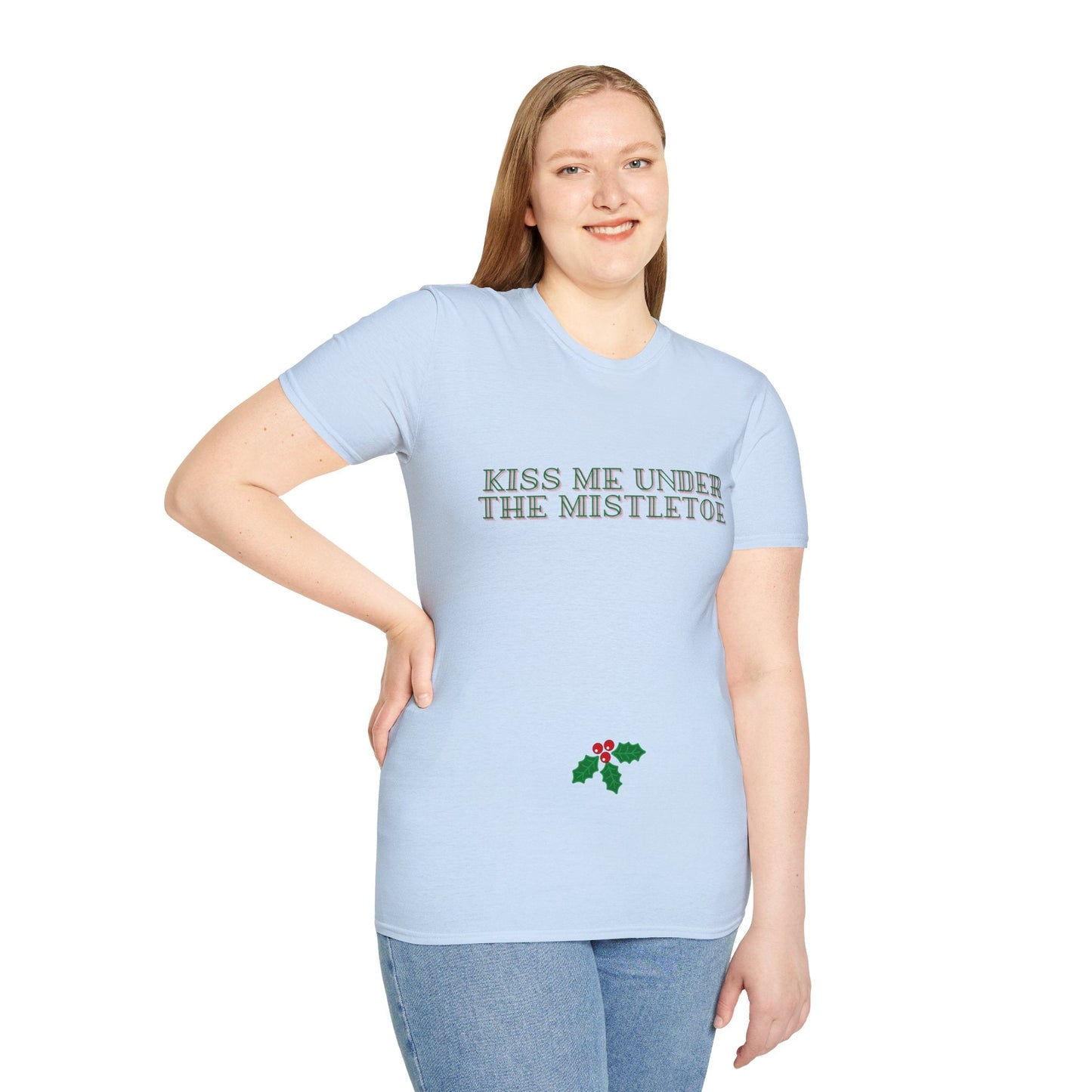 Kiss Me Under The Mistletoe Christmas Unisex Shirt - BRAZEN BUY thsirt shirt