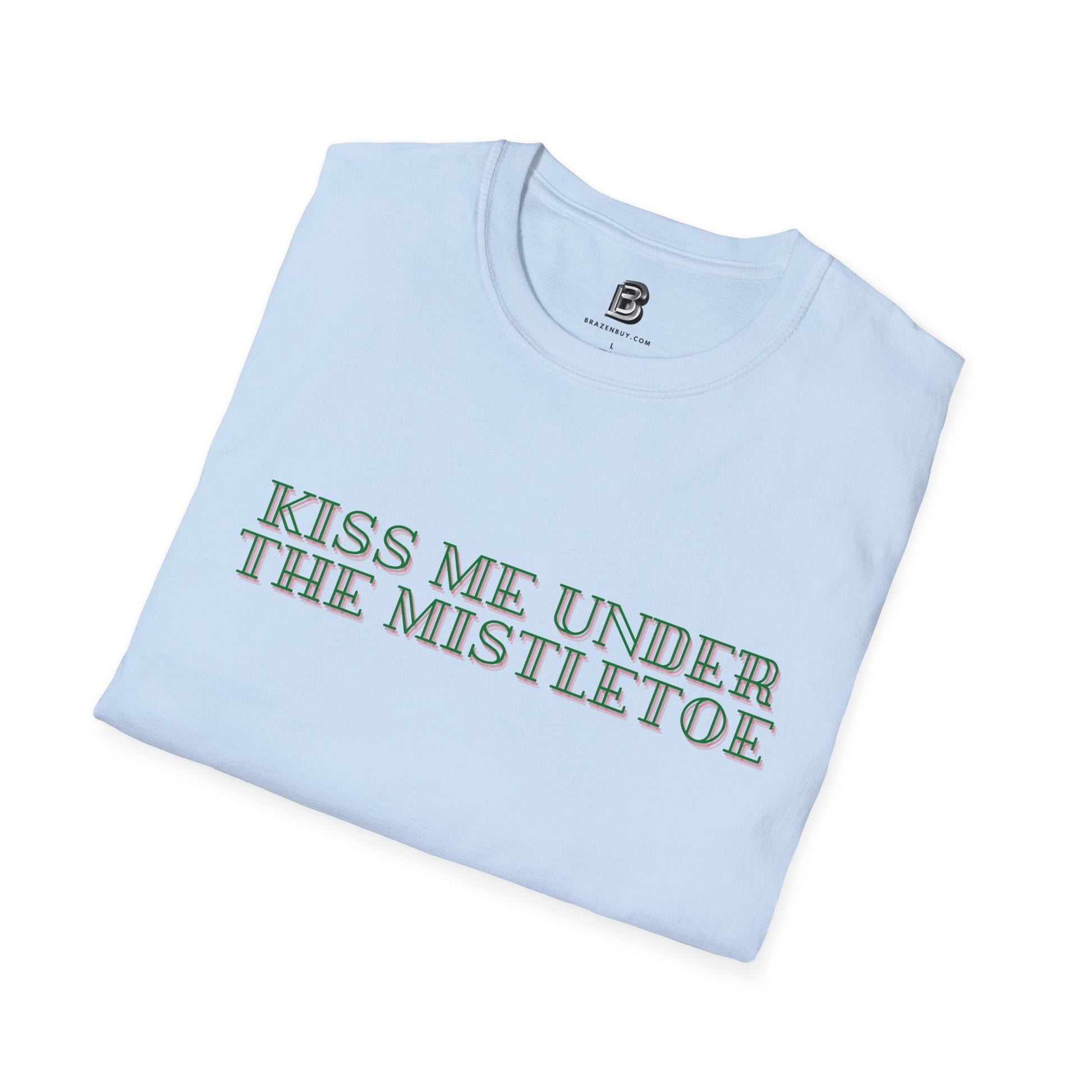 Kiss Me Under The Mistletoe Christmas Unisex Shirt - BRAZEN BUY thsirt shirt