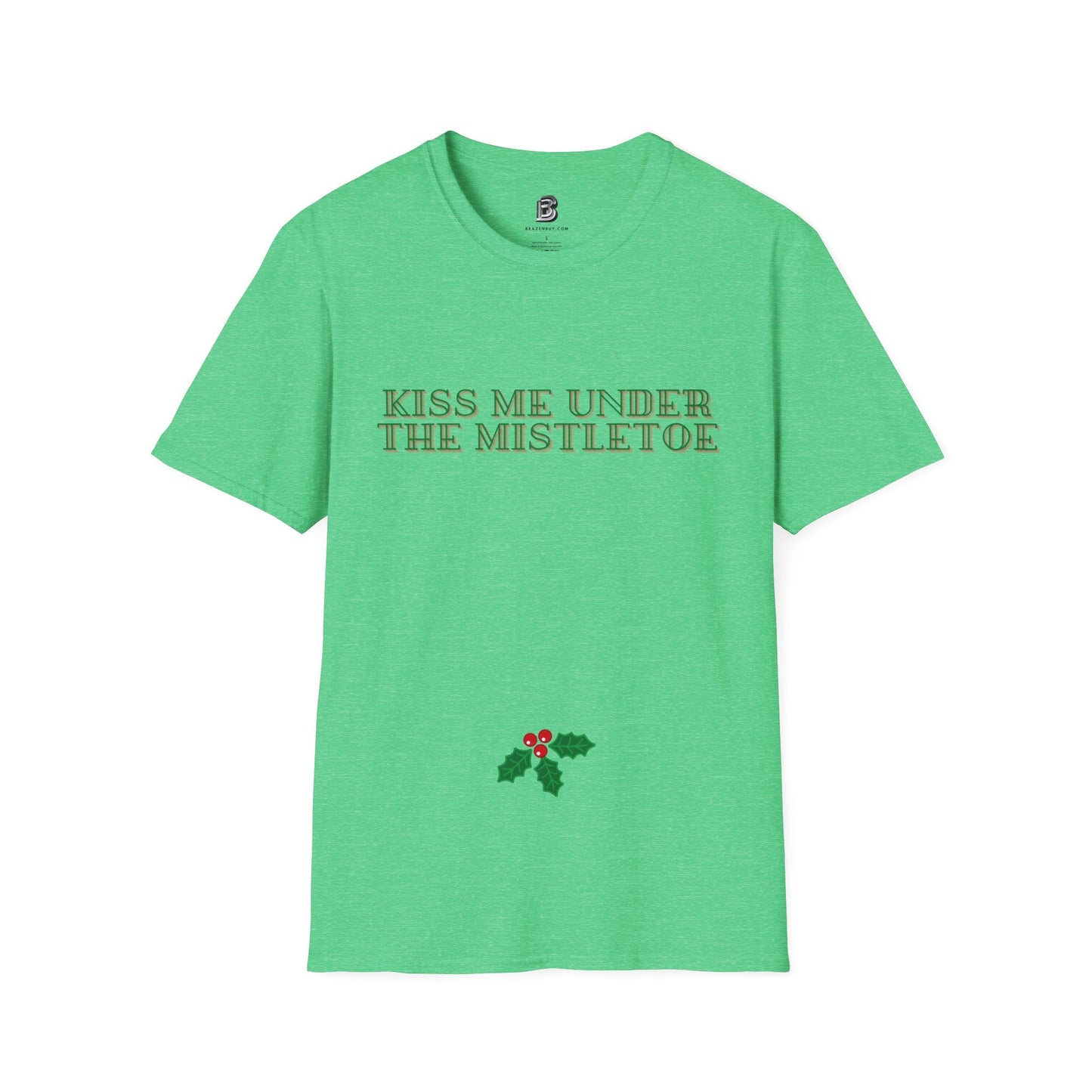 Kiss Me Under The Mistletoe Christmas Unisex Shirt - BRAZEN BUY thsirt shirt