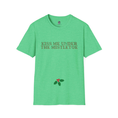 Kiss Me Under The Mistletoe Christmas Unisex Shirt - BRAZEN BUY thsirt shirt