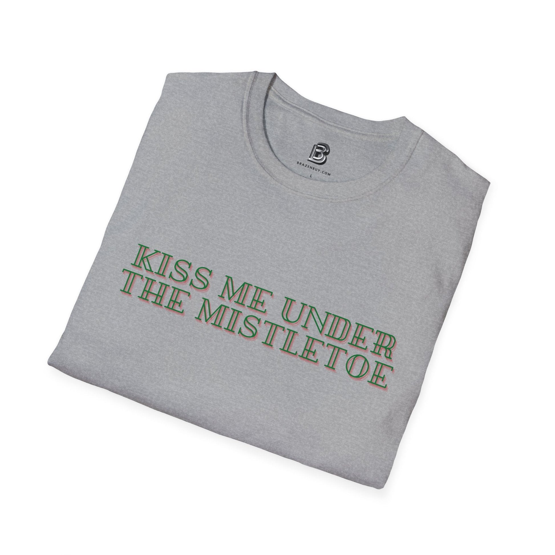 Kiss Me Under The Mistletoe Christmas Unisex Shirt - BRAZEN BUY thsirt shirt