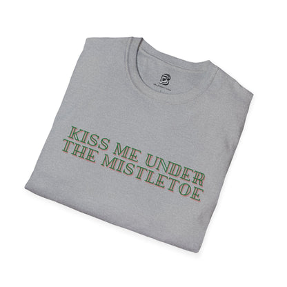 Kiss Me Under The Mistletoe Christmas Unisex Shirt - BRAZEN BUY thsirt shirt