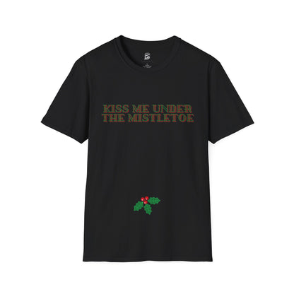 Kiss Me Under The Mistletoe Christmas Unisex Shirt - BRAZEN BUY thsirt shirt