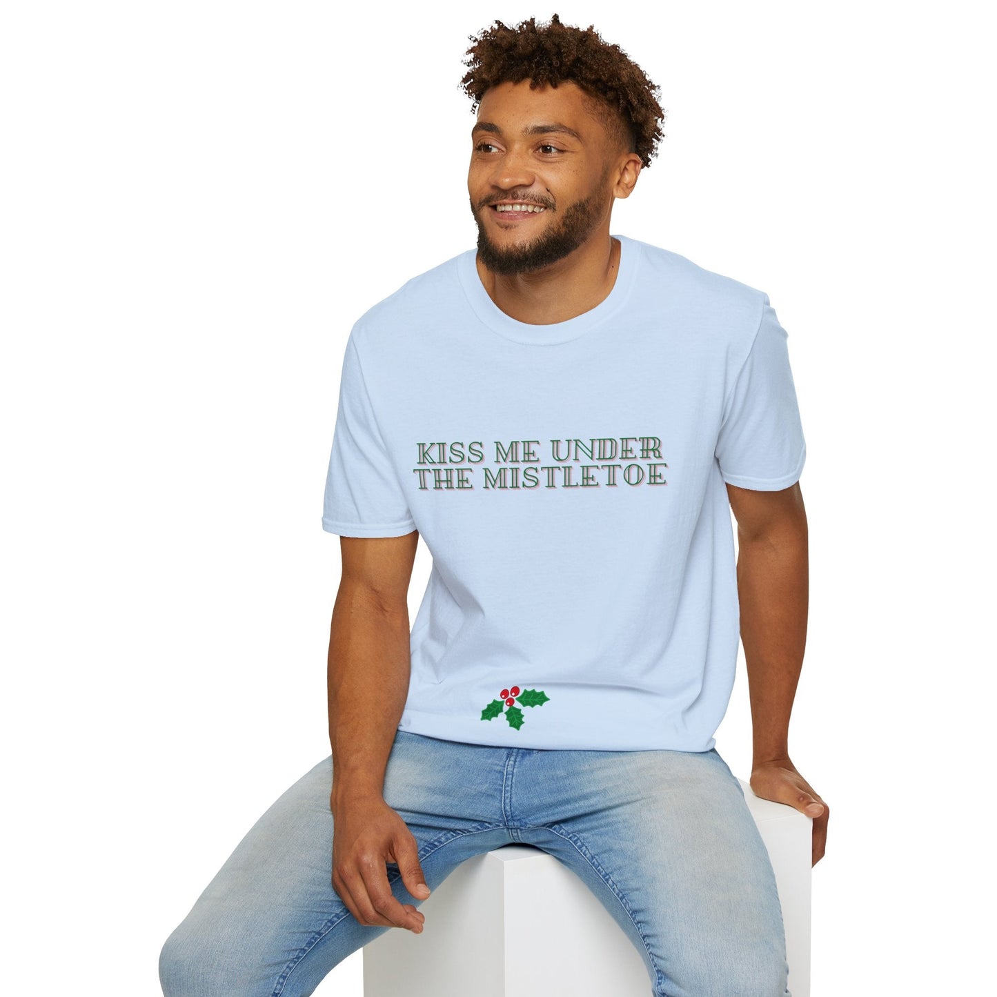 Kiss Me Under The Mistletoe Christmas Unisex Shirt - BRAZEN BUY thsirt shirt