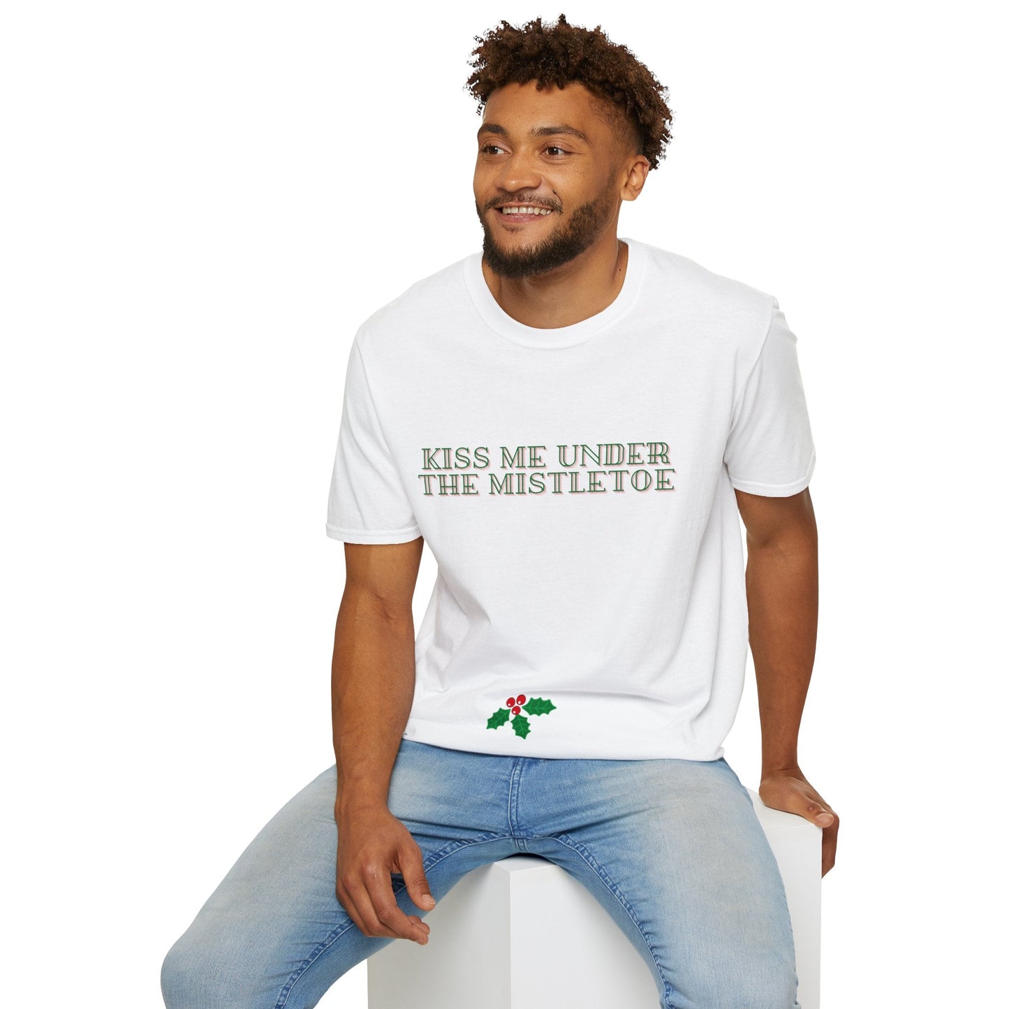 Kiss Me Under The Mistletoe Christmas Unisex Shirt - BRAZEN BUY thsirt shirt