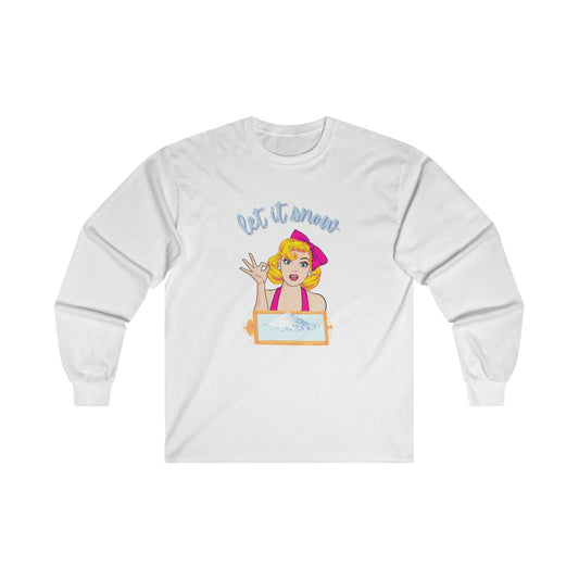 Let It Snow Blow Long Sleeve Tee - BRAZEN BUY thsirt shirt