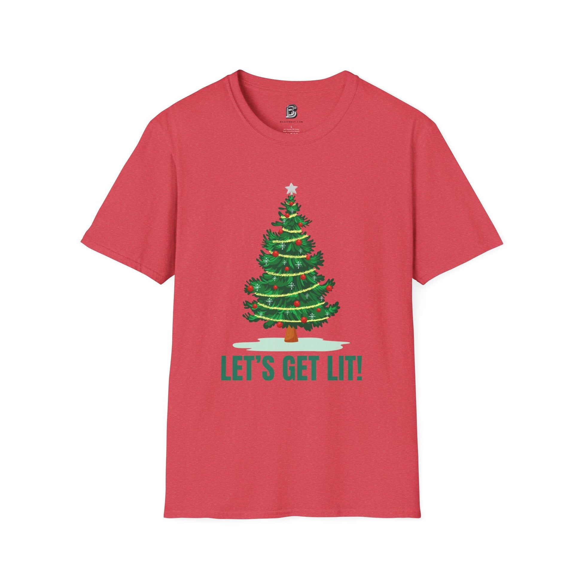 Let's Get Lit Christmas Unisex Shirt - BRAZEN BUY thsirt shirt