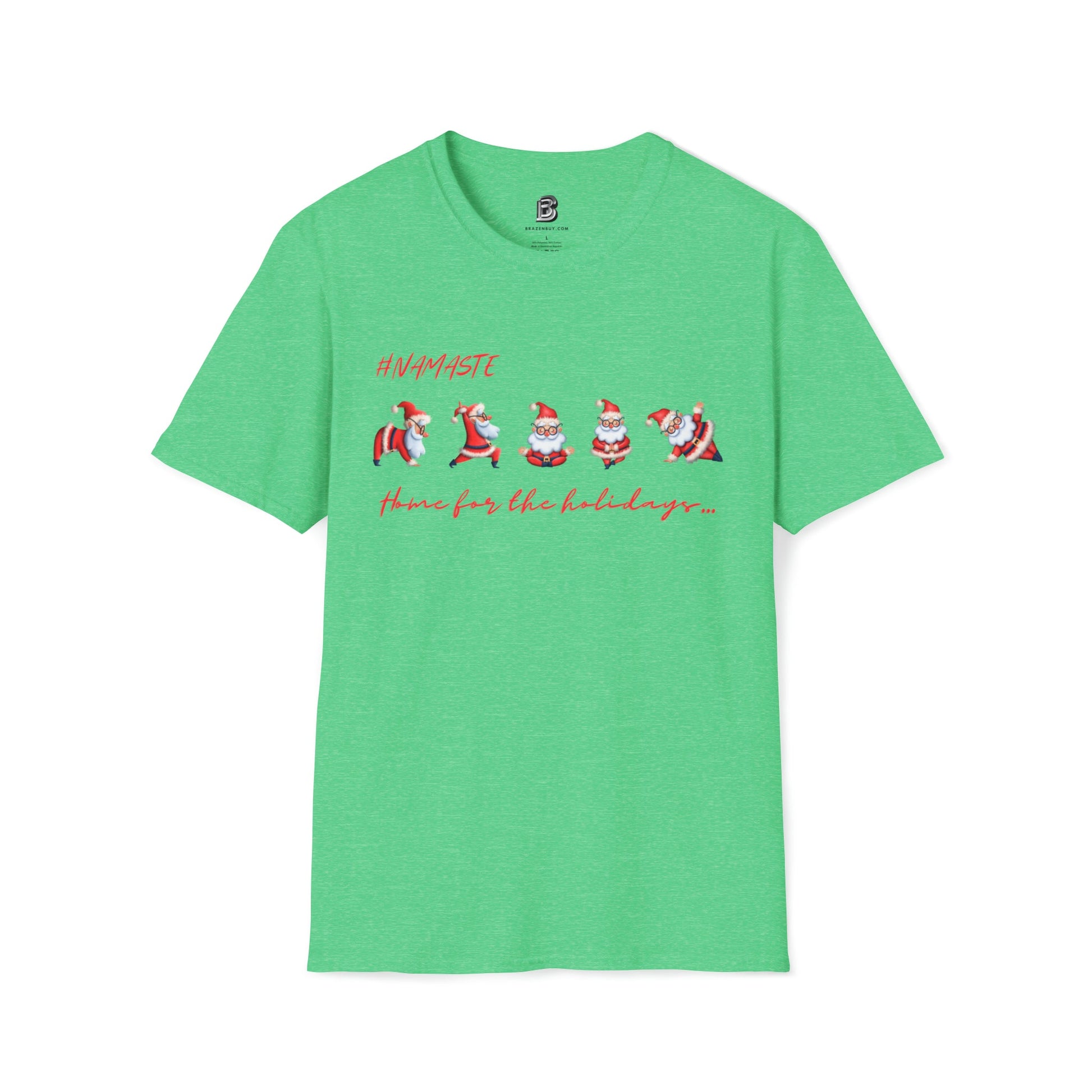 Namaste Home for the Holidays Yoga Two-Sided Shirt - BRAZEN BUY thsirt shirt