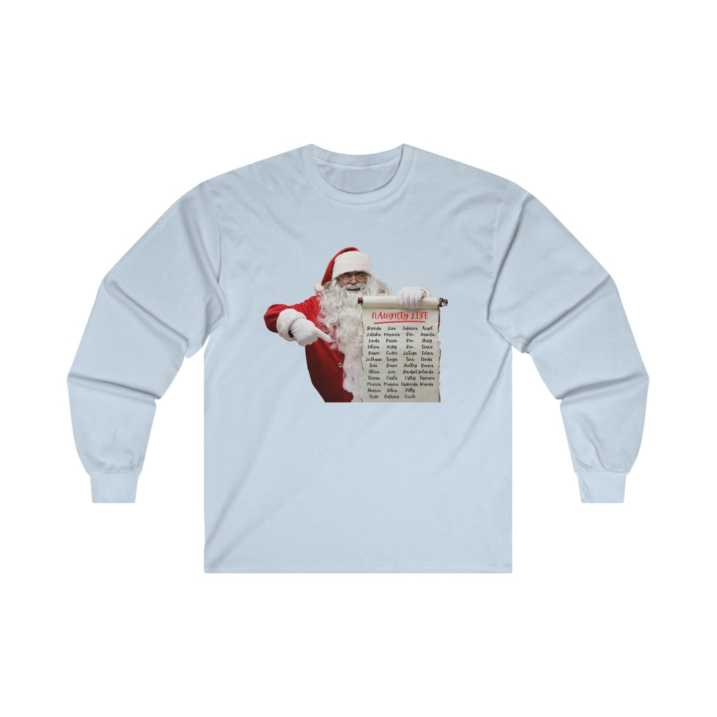 Naughty List Ultra Cotton Long Sleeve Tee - BRAZEN BUY thsirt shirt