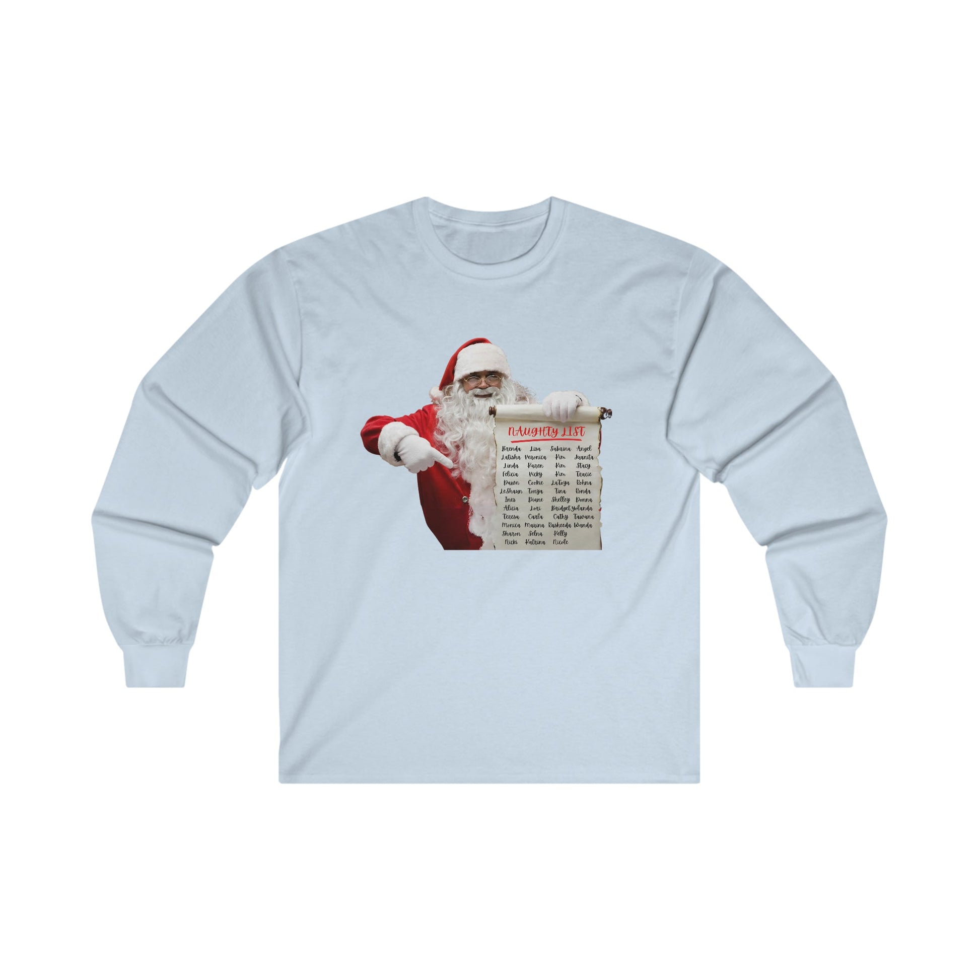 Naughty List Ultra Cotton Long Sleeve Tee - BRAZEN BUY thsirt shirt