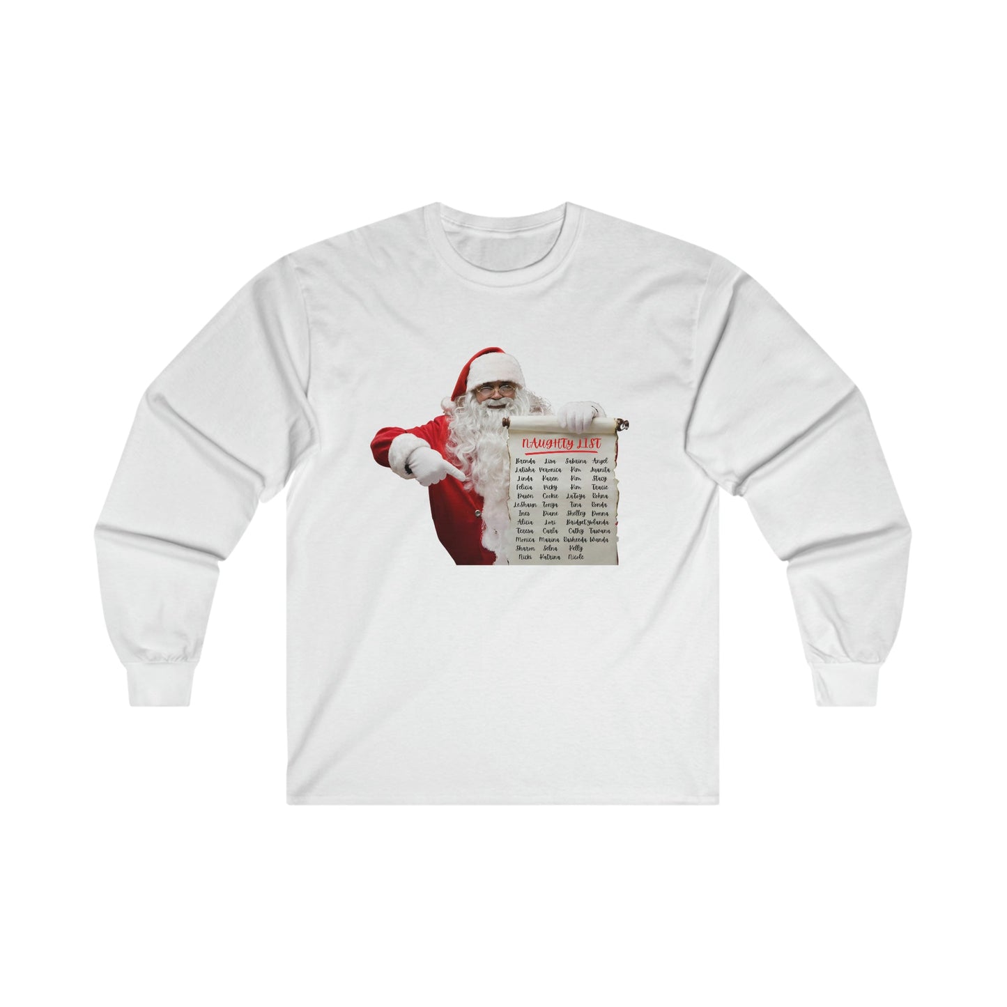 Naughty List Ultra Cotton Long Sleeve Tee - BRAZEN BUY thsirt shirt