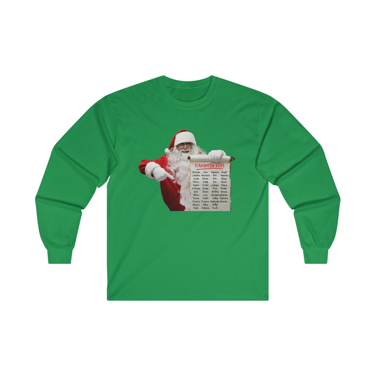 Naughty List Ultra Cotton Long Sleeve Tee - BRAZEN BUY thsirt shirt