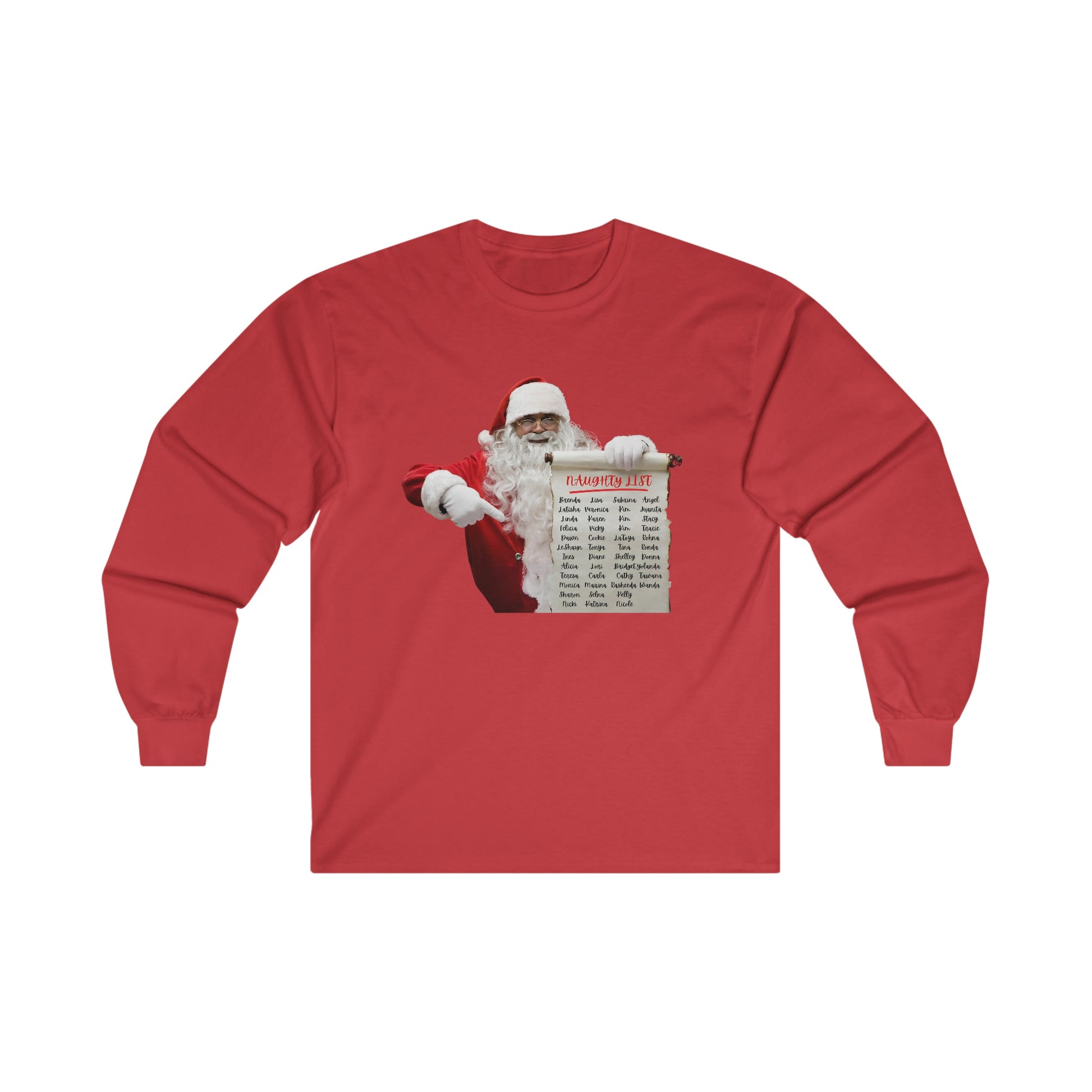Naughty List Ultra Cotton Long Sleeve Tee - BRAZEN BUY thsirt shirt