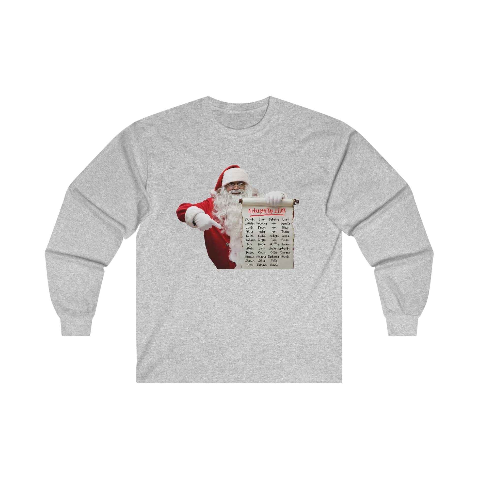 Naughty List Ultra Cotton Long Sleeve Tee - BRAZEN BUY thsirt shirt
