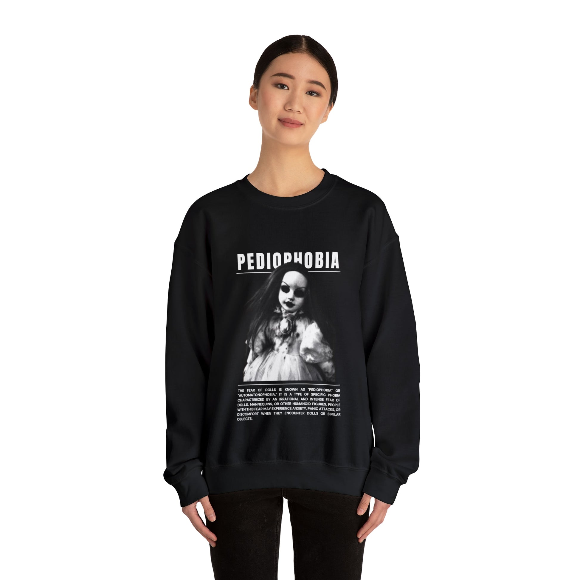 Pediophobia Fear of Dolls Halloween Sweatshirt - BRAZEN BUY thsirt shirt