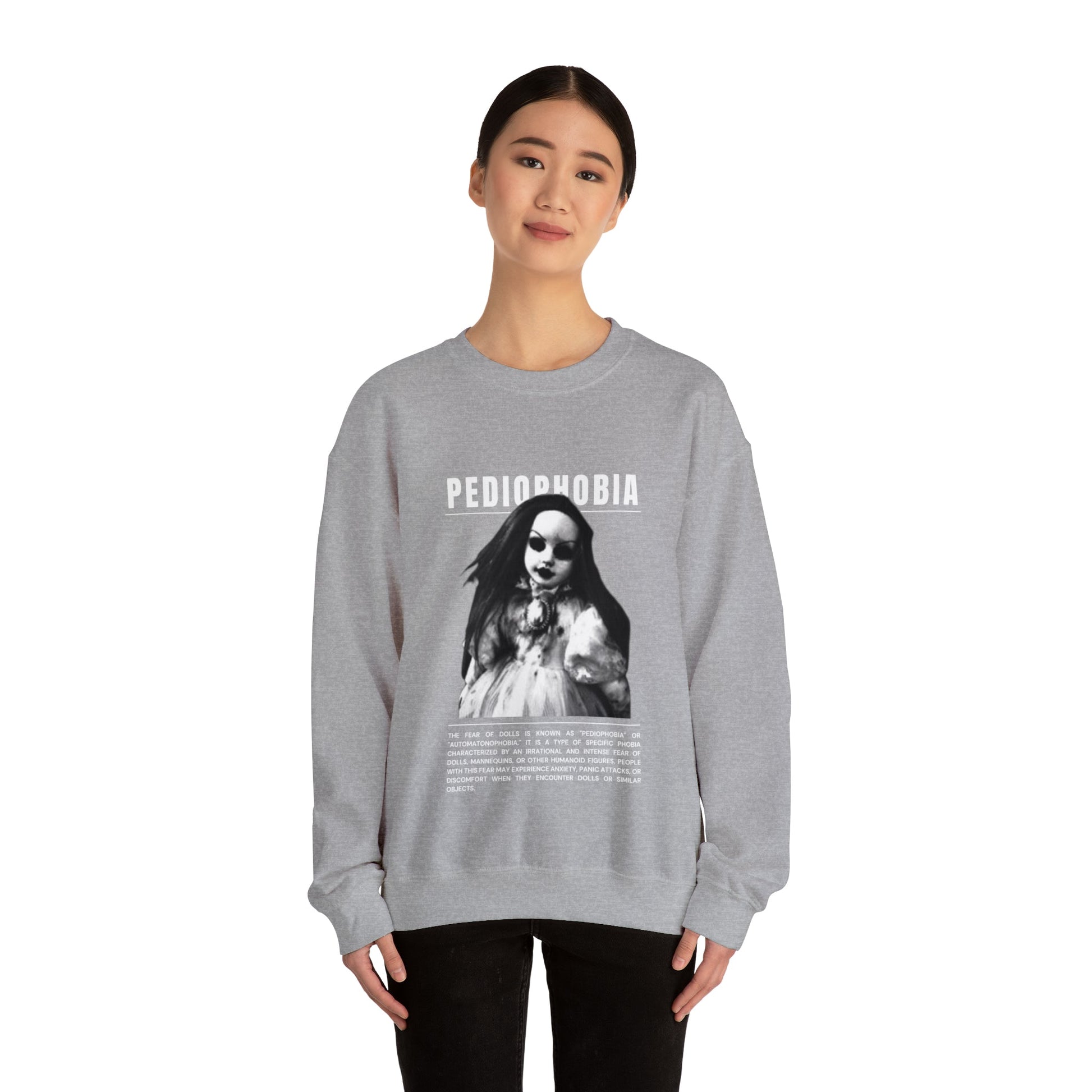 Pediophobia Fear of Dolls Halloween Sweatshirt - BRAZEN BUY thsirt shirt