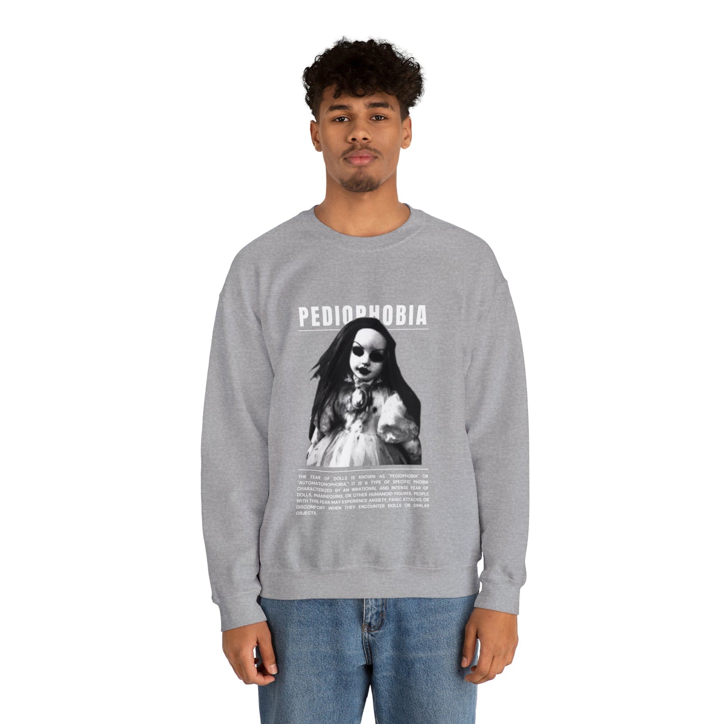Pediophobia Fear of Dolls Halloween Sweatshirt - BRAZEN BUY thsirt shirt