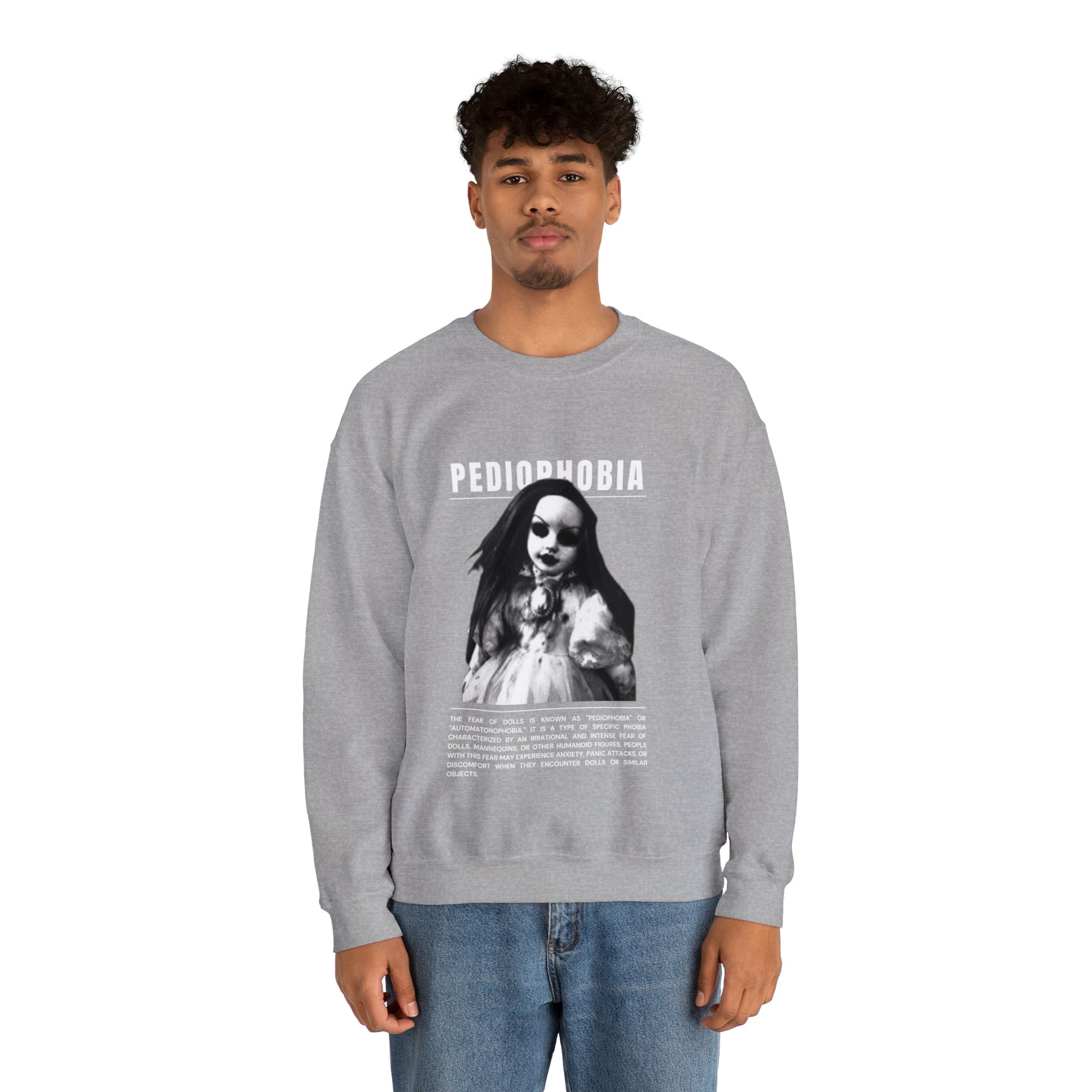 Pediophobia Fear of Dolls Halloween Sweatshirt - BRAZEN BUY thsirt shirt