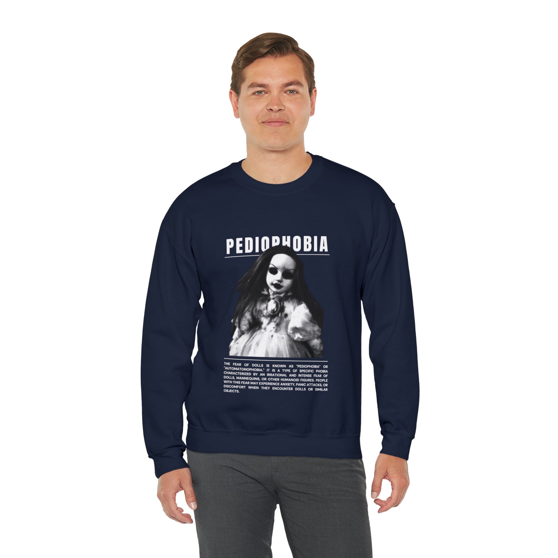 Pediophobia Fear of Dolls Halloween Sweatshirt - BRAZEN BUY thsirt shirt