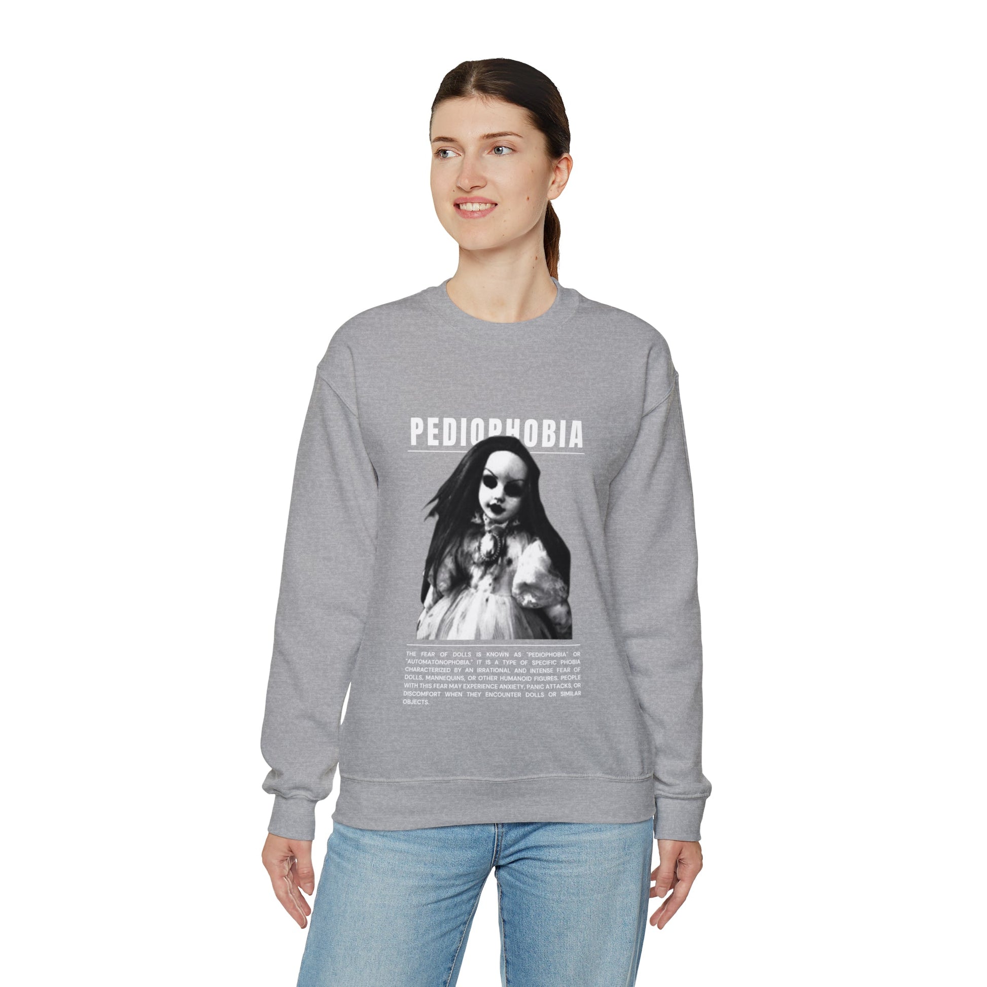 Pediophobia Fear of Dolls Halloween Sweatshirt - BRAZEN BUY thsirt shirt