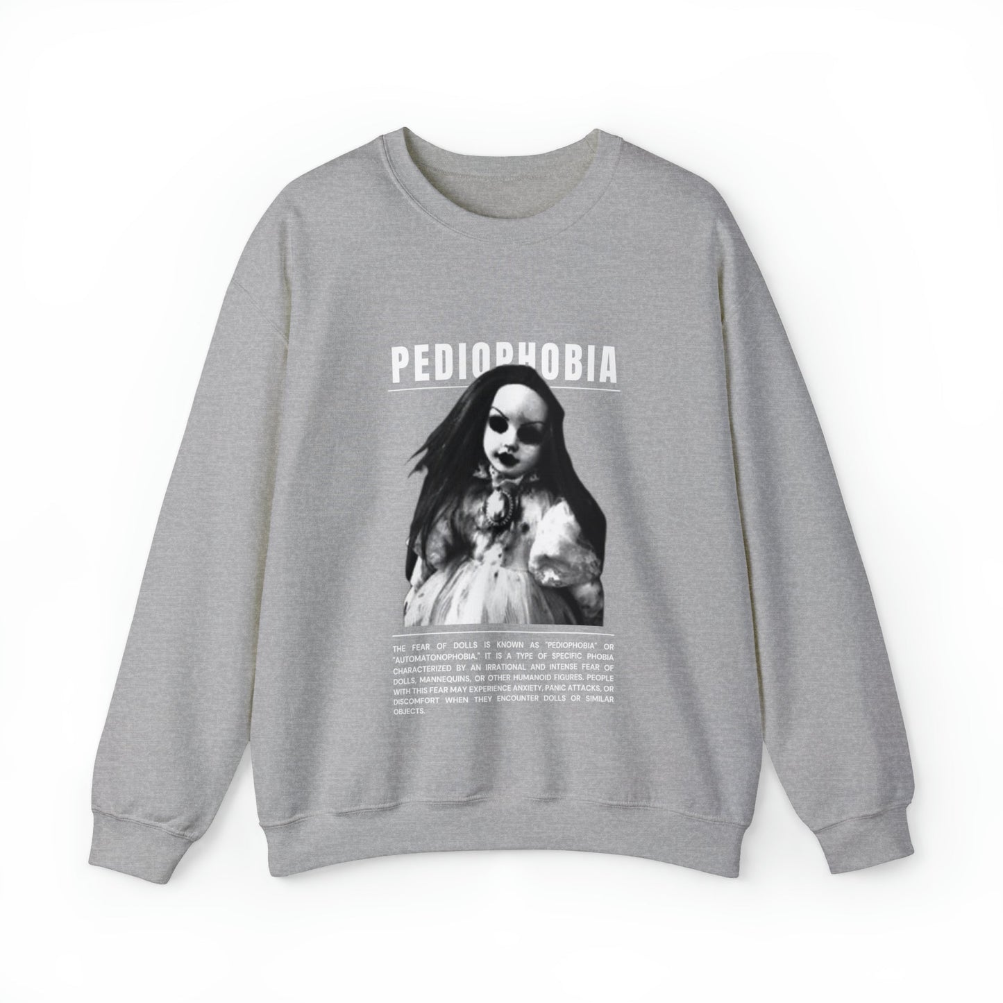 Pediophobia Fear of Dolls Halloween Sweatshirt - BRAZEN BUY thsirt shirt